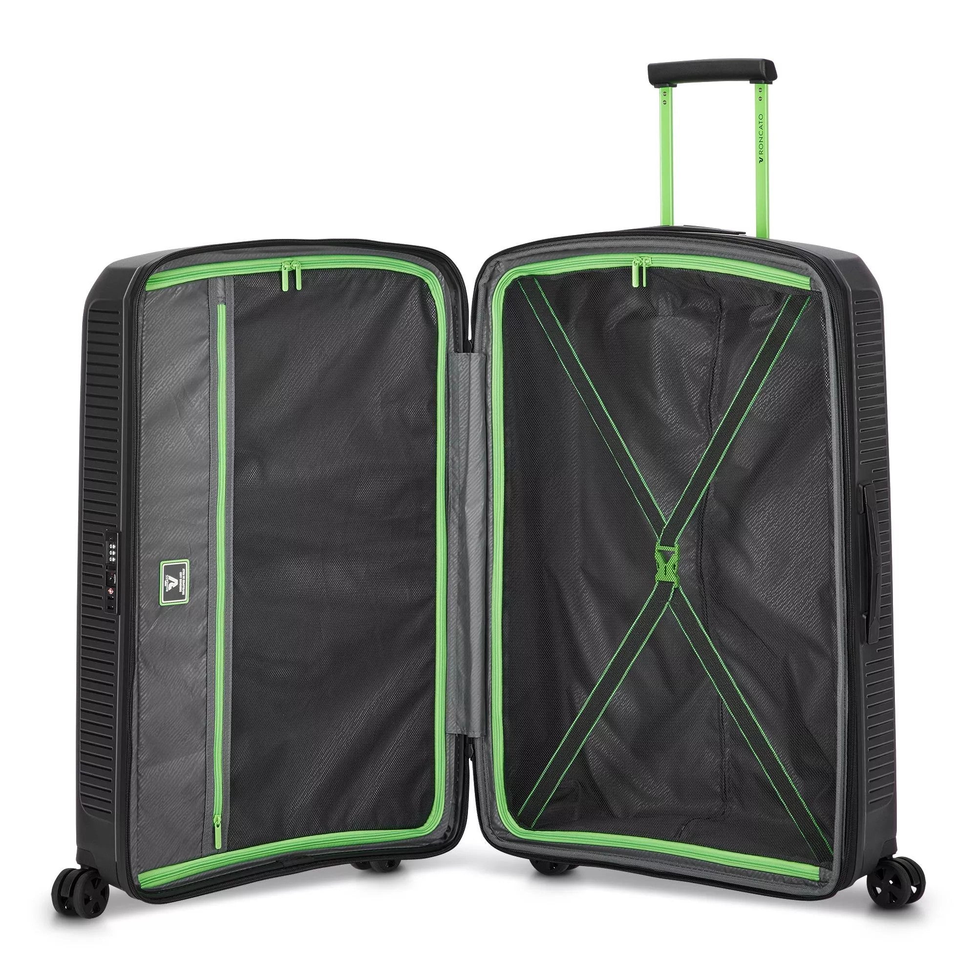 Roncato trolley grande in polipropilene "Arcade" Nero 418401.01 NERO