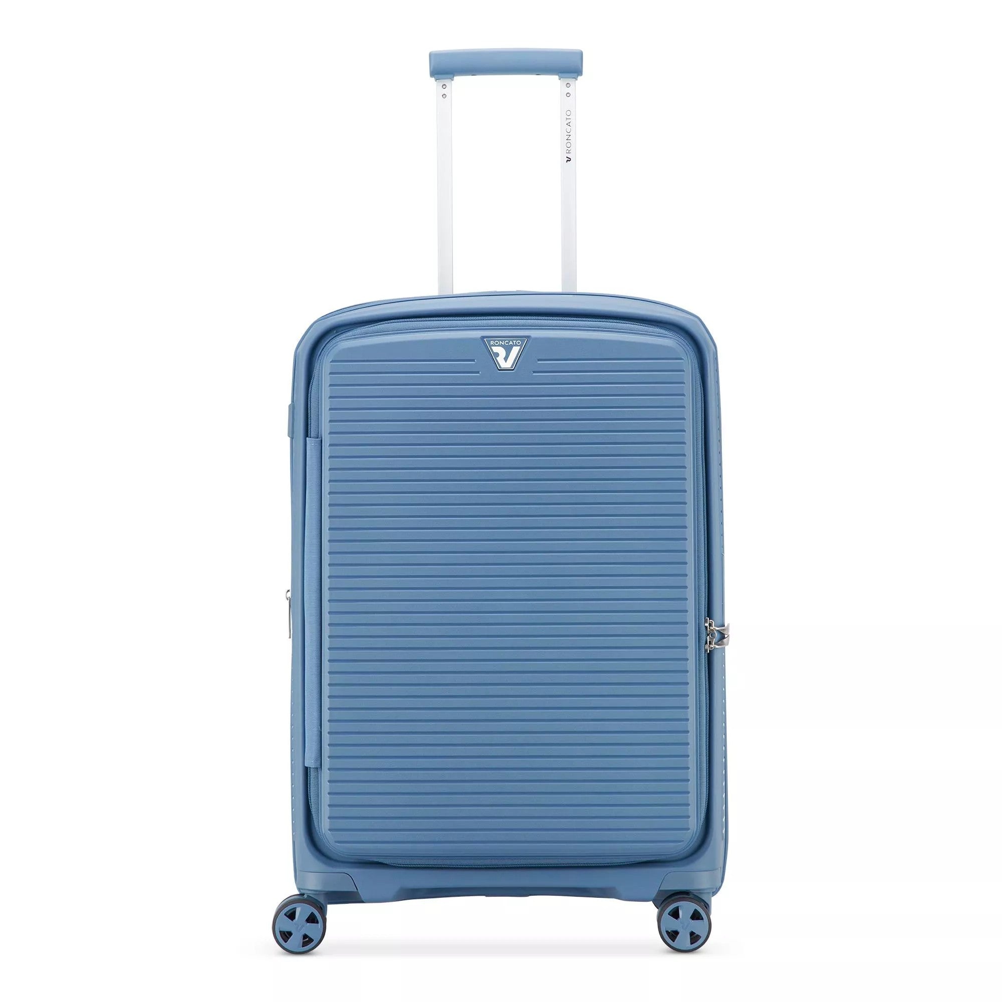 Roncato trolley medio in polipropilene "Arcade dlx" Azzurro 418412.33 AVIO