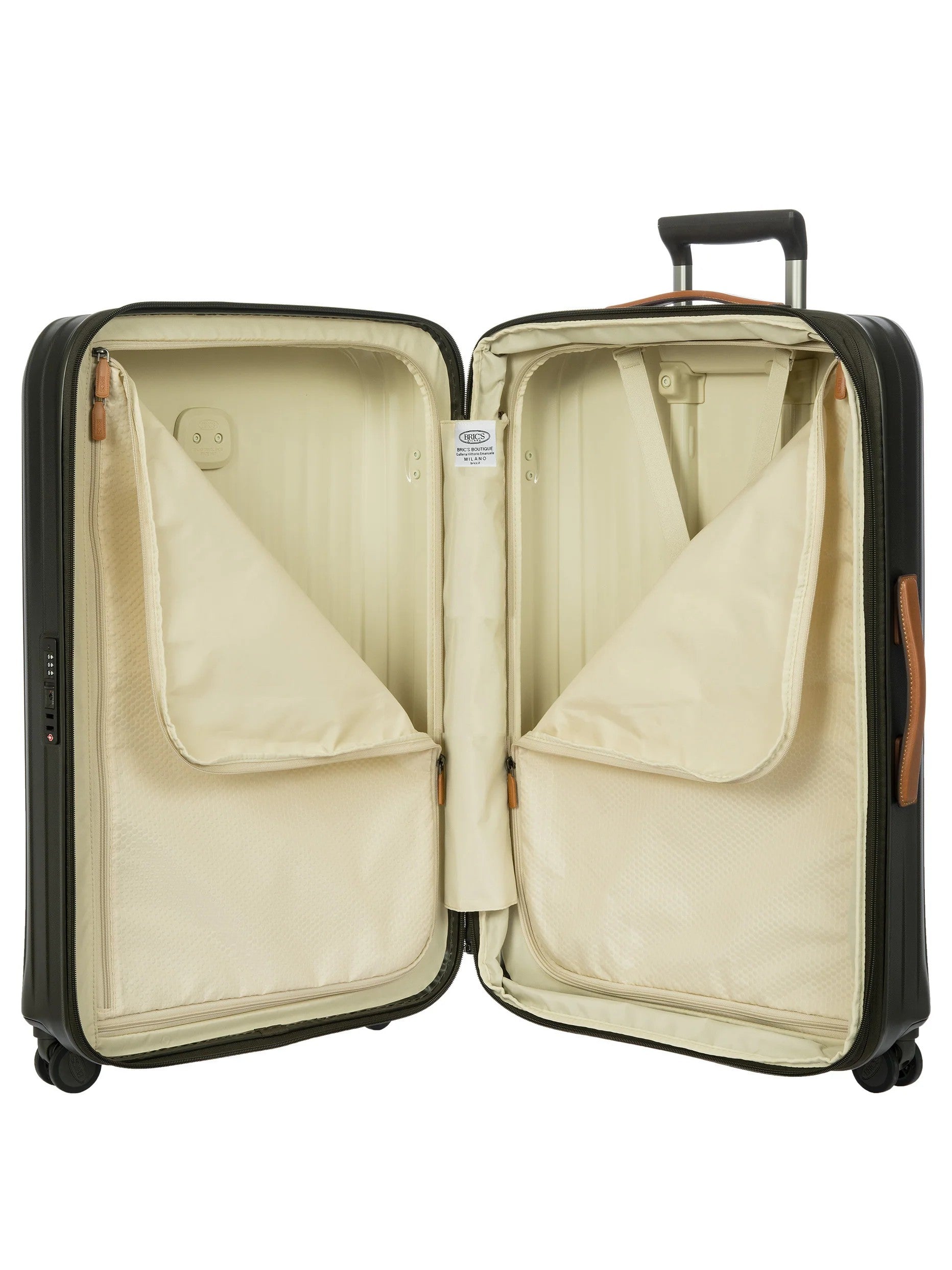 Bric's trolley grande in policarbonato "Taormina" Verde BAH08453.078 OLIVA