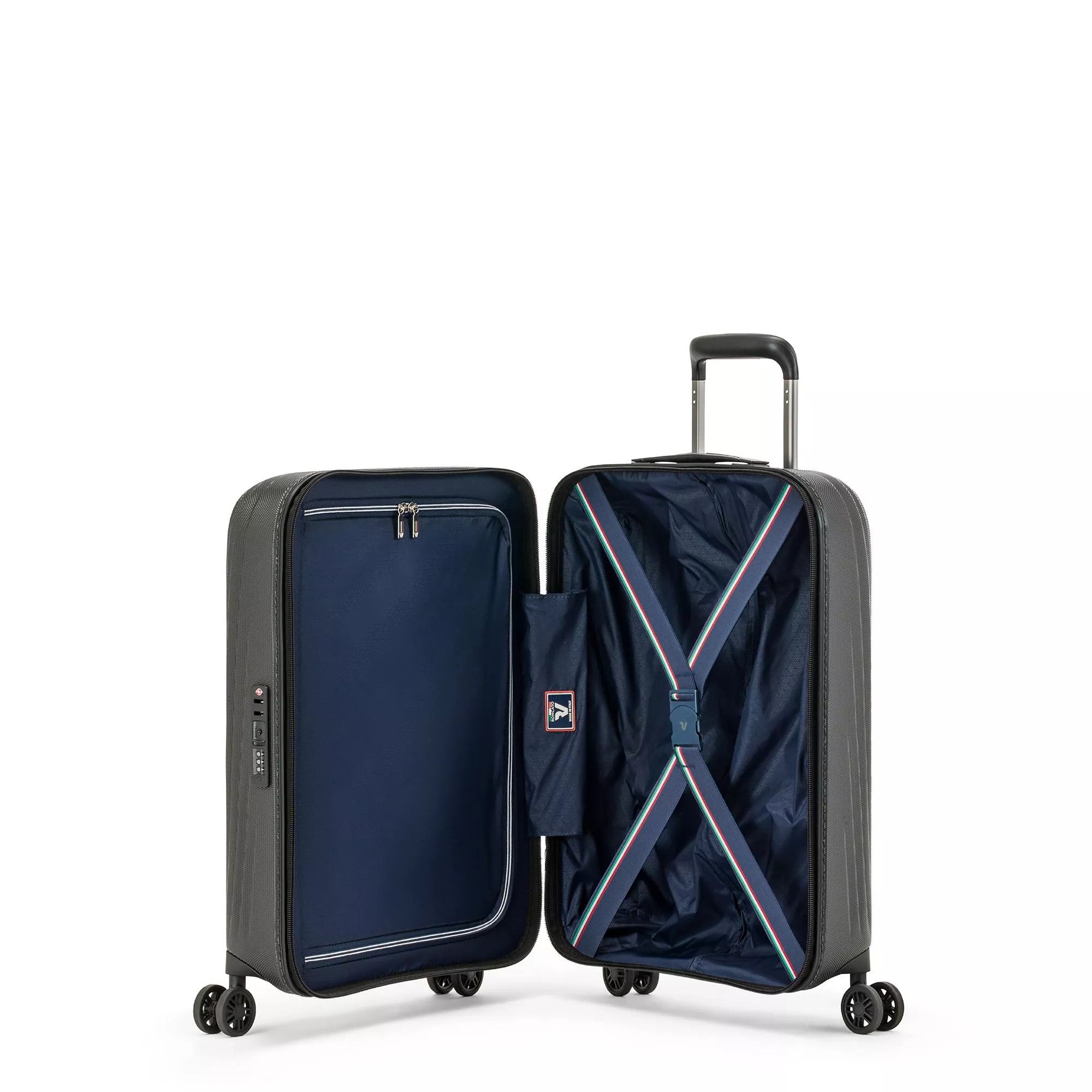 Roncato trolley cabina in policarbonato "Gigalight" Nero 5663.0101 NERO