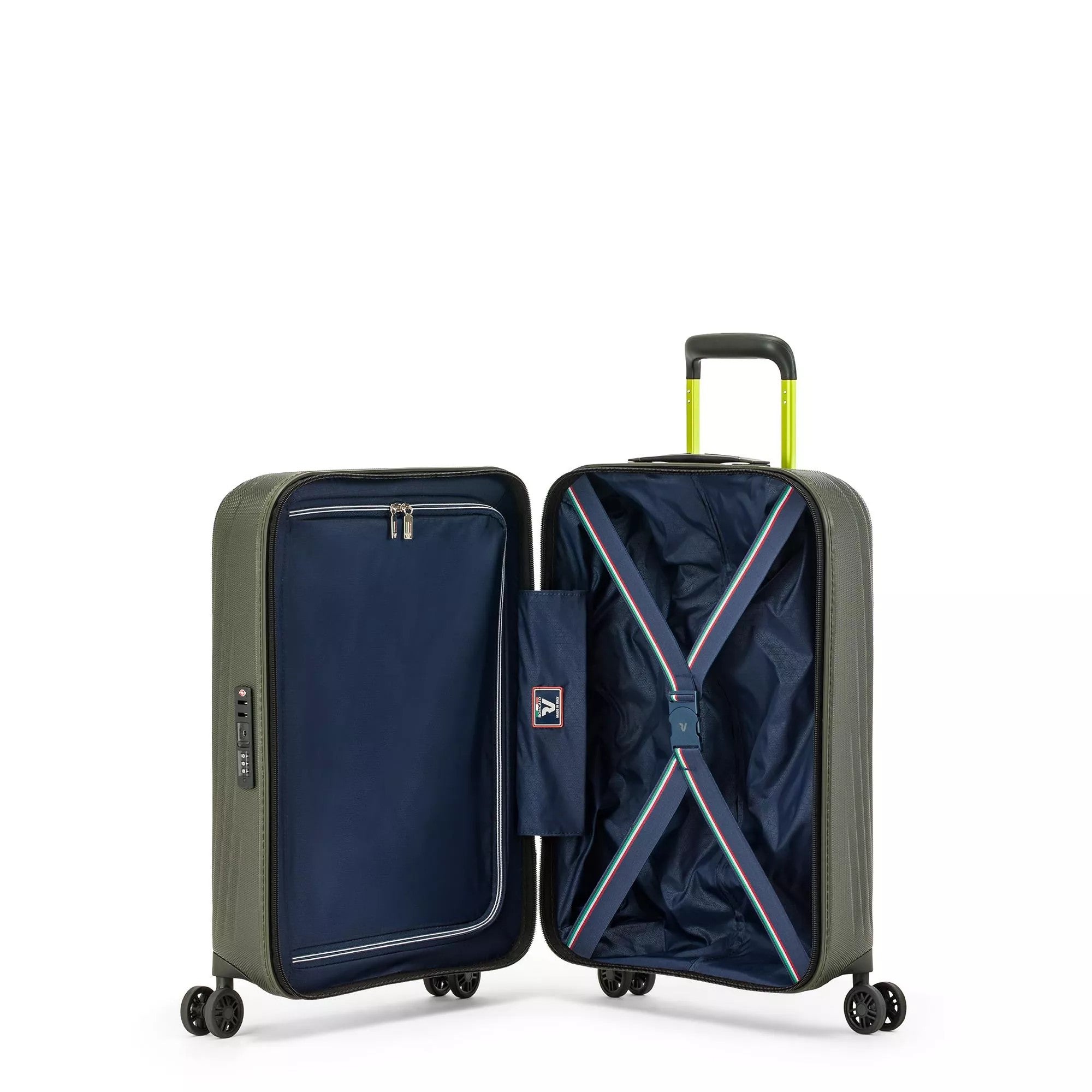 Roncato trolley cabina in policarbonato "Gigalight" Verde 5663.4747 VERDE MILITARE