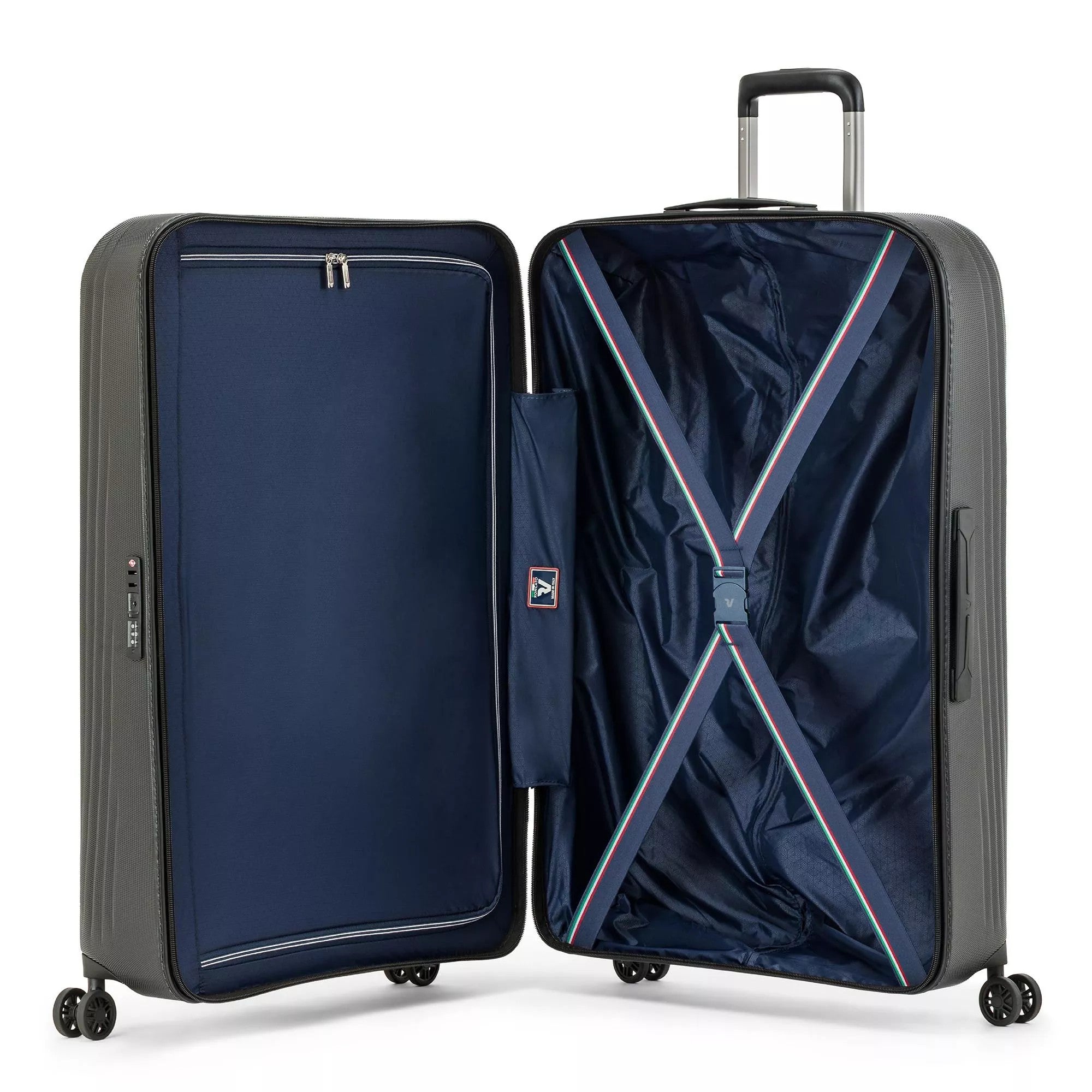 Roncato trolley grande in policarbonato "Gigalight" Nero 5667.0101 NERO