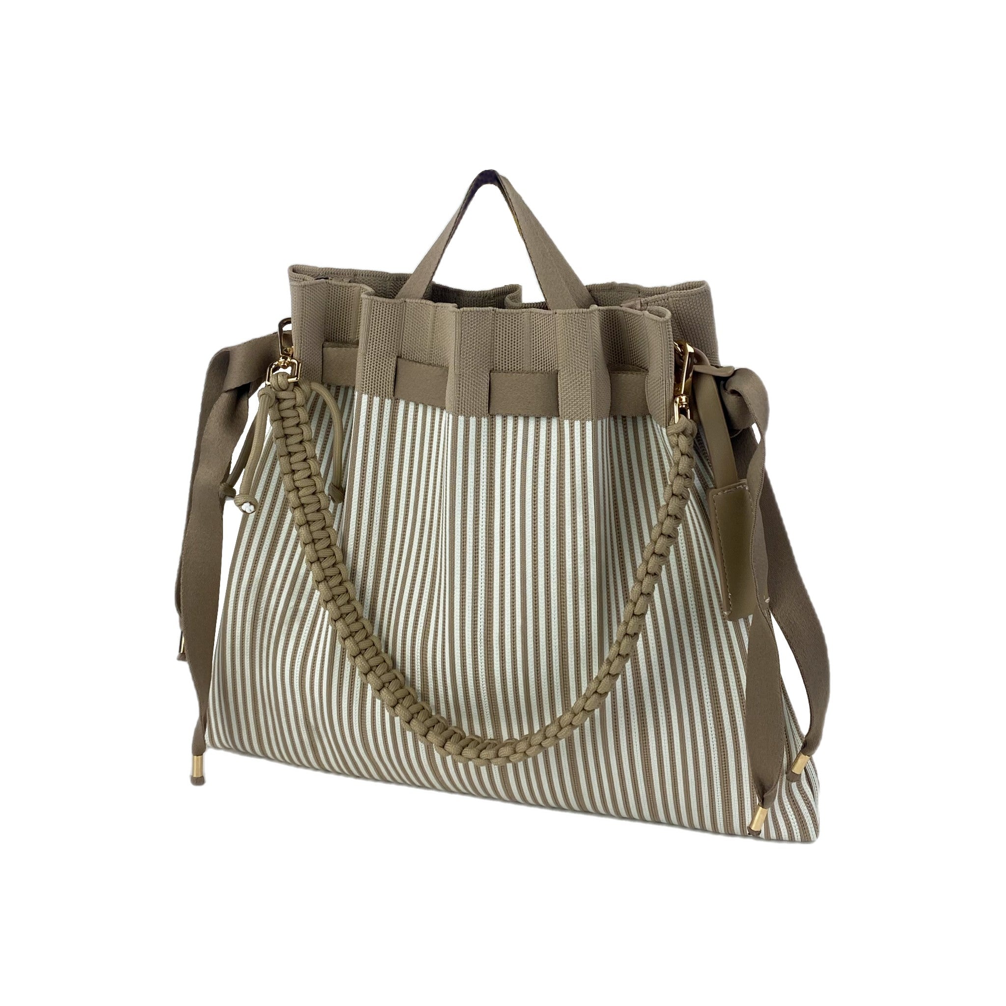 Fri-Yay borsa a spalla in tessuto "Flat" Beige FLAT BAG.1318