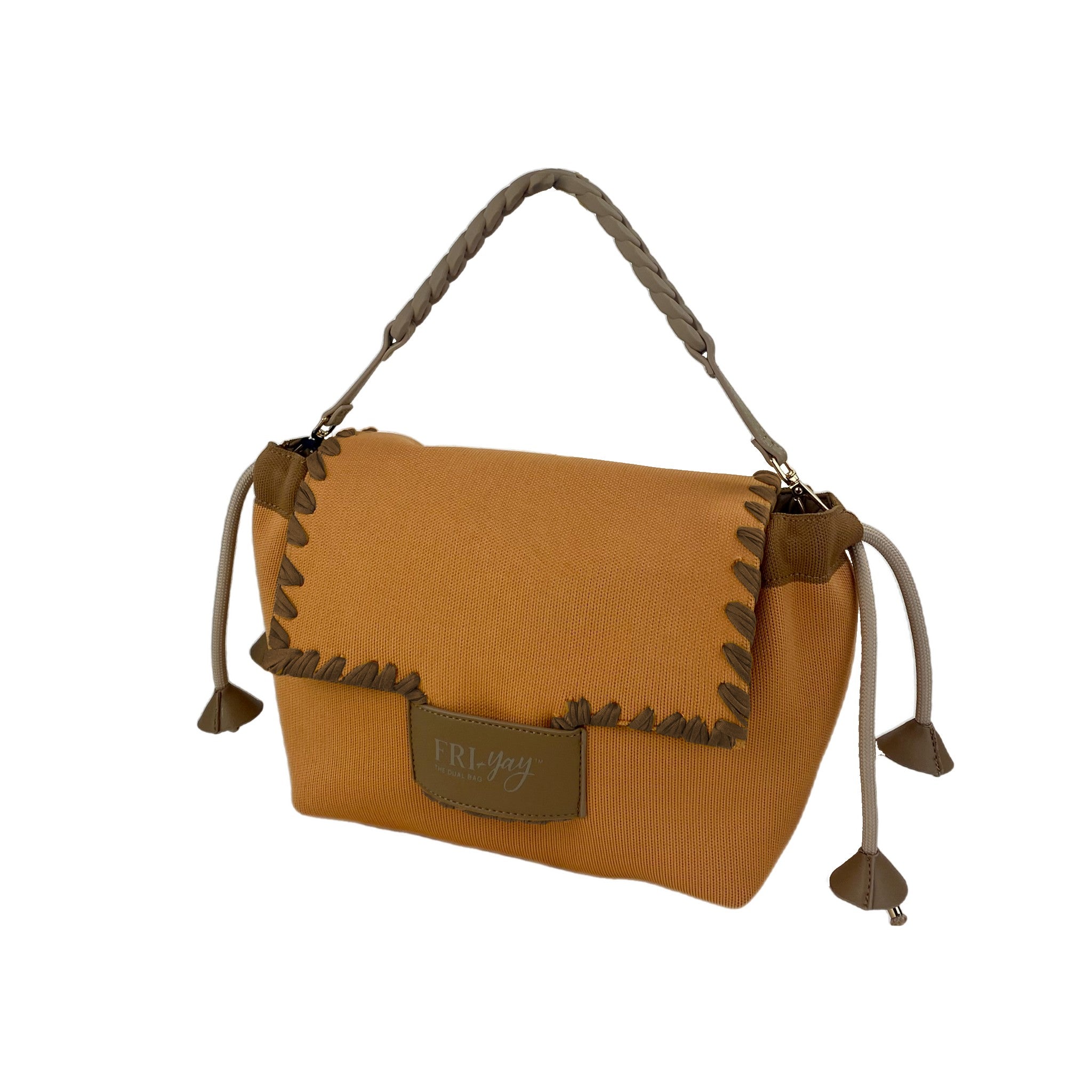 Fri-Yay borsa a spalla reversibile in tessuto "Silvia" Arancione SILVIA.1361