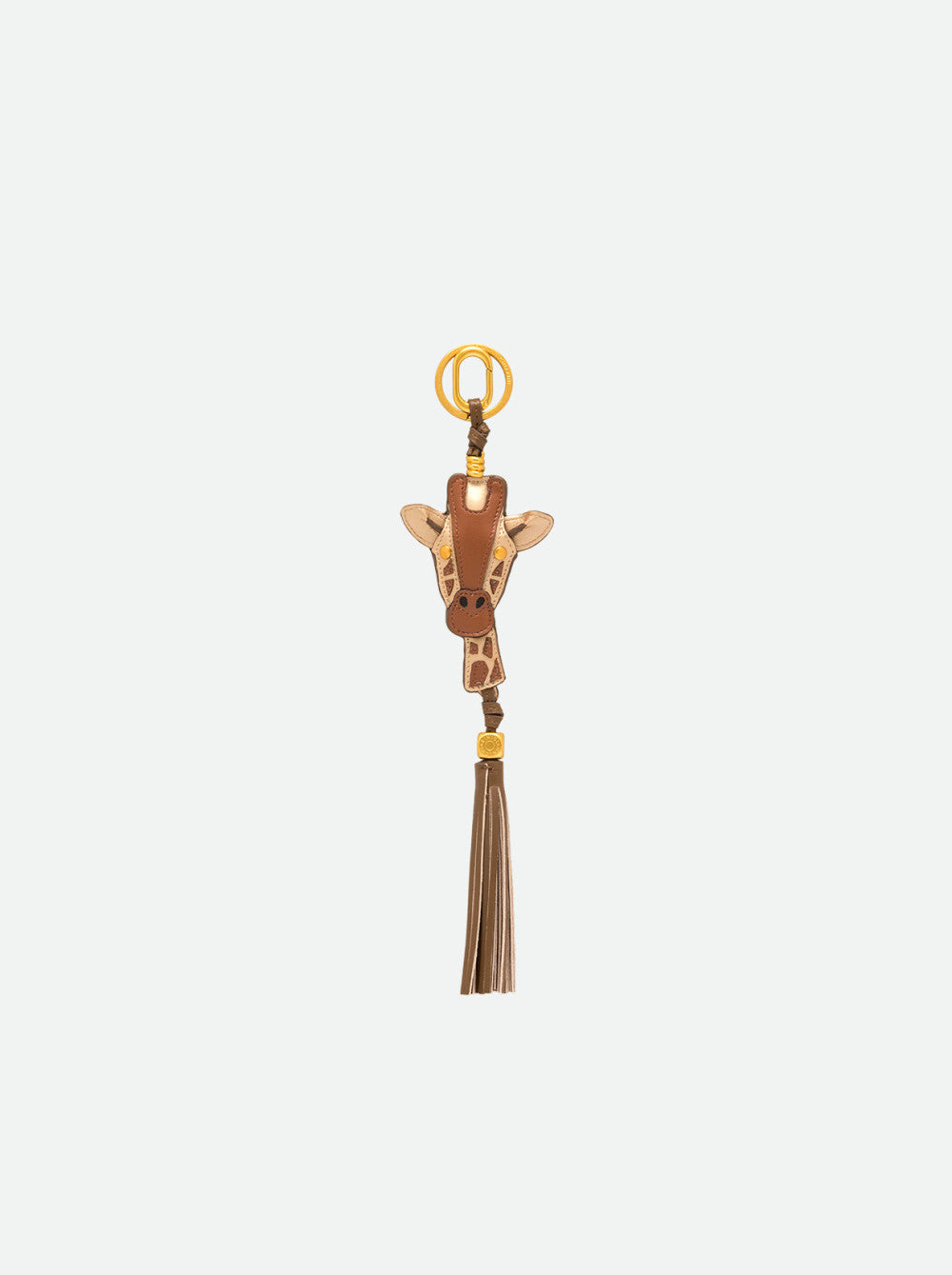 Gianni Chiarini portachiavi a ciondolo in pelle e metallo "Charm" Cuoio PC GIRAFFA05.14707