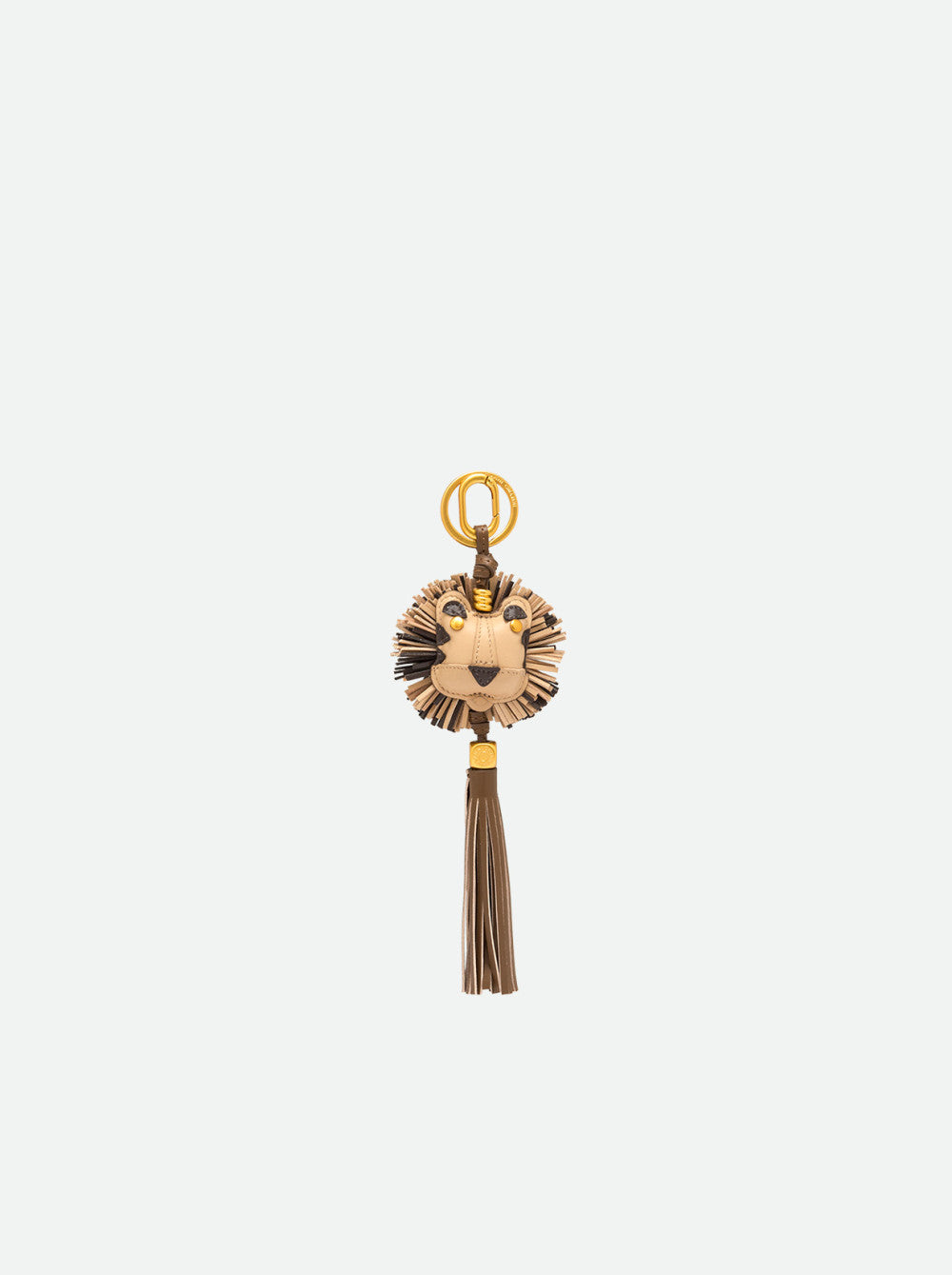 Gianni Chiarini portachiavi a ciondolo in pelle e metallo "Charm" Oro PC LEO07.14706