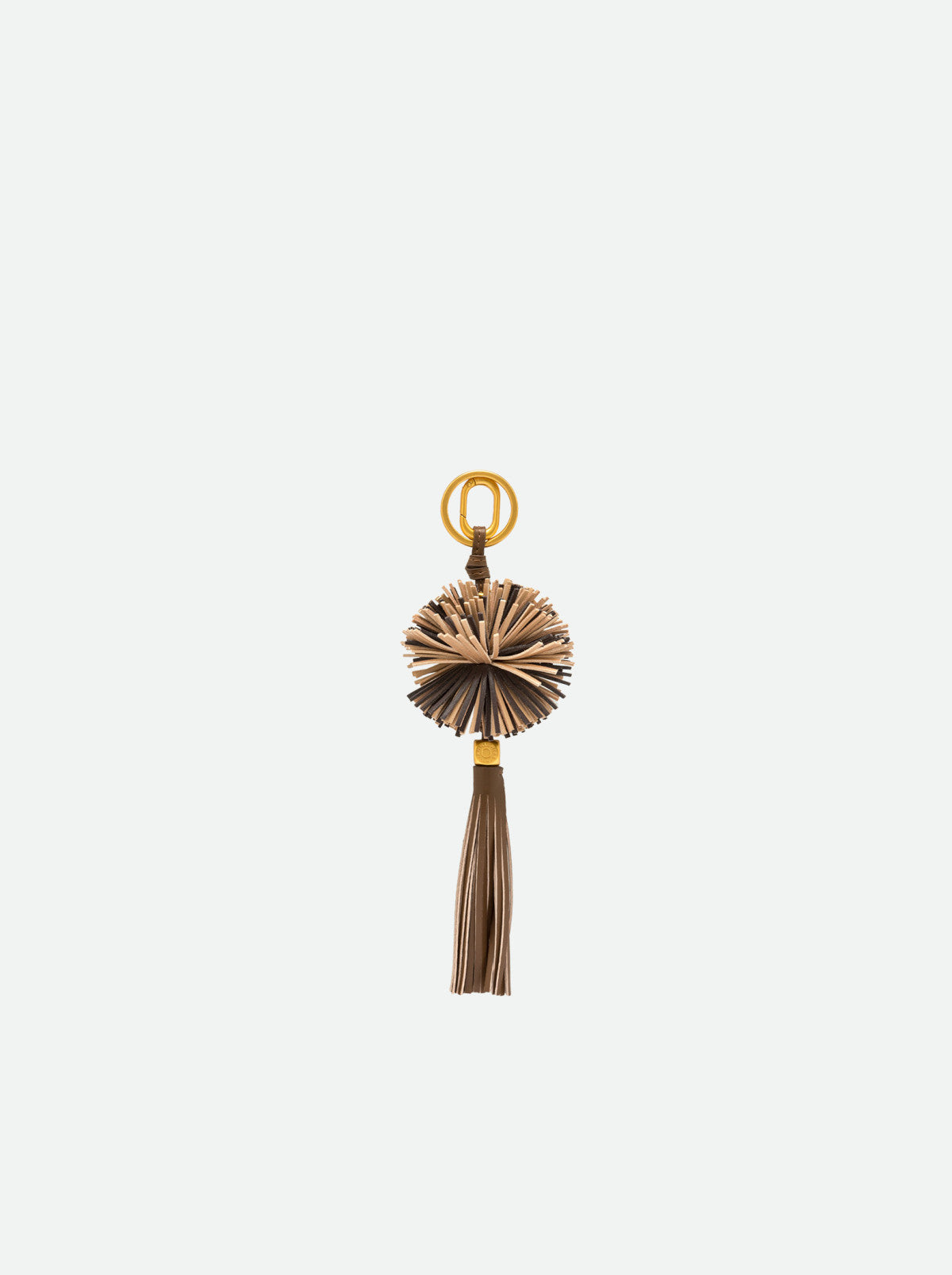 Gianni Chiarini portachiavi a ciondolo in pelle e metallo "Charm" Oro PC LEO07.14706