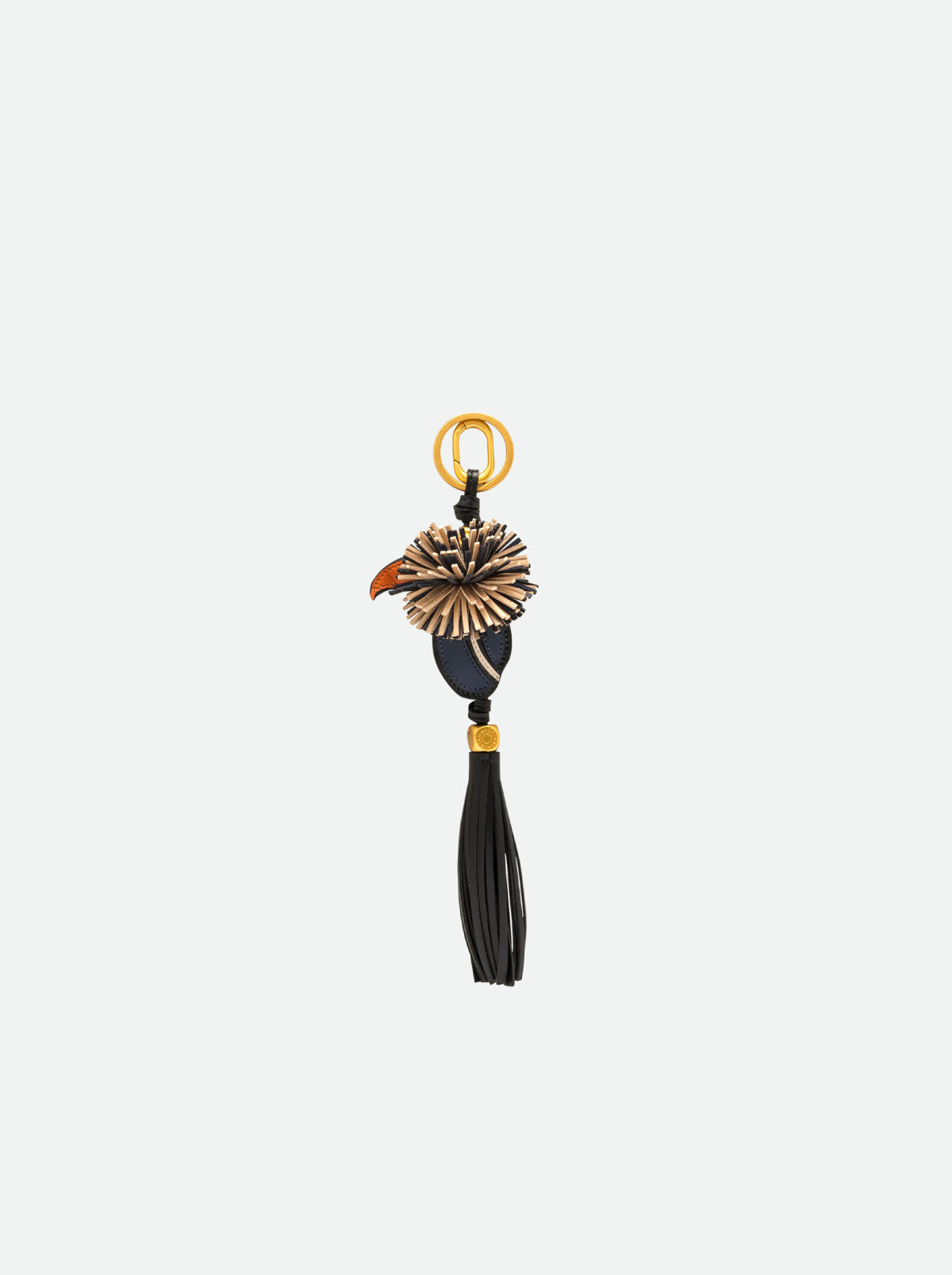 Gianni Chiarini portachiavi a ciondolo in pelle e metallo "Charm" Blu PC TUCANO02.12212