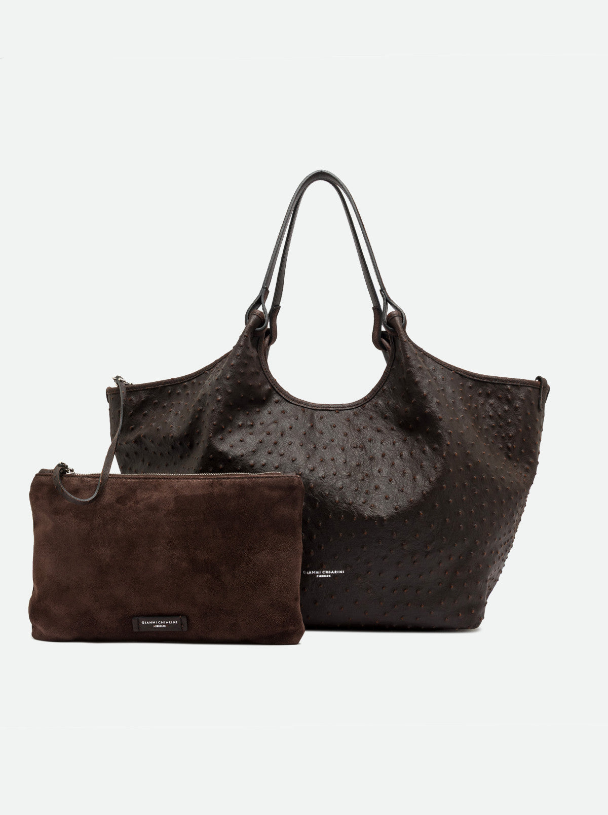 Gianni Chiarini borsa shopping in pelle "Dua" Marrone BS12670 STEMU.2107 ESPRESSO
