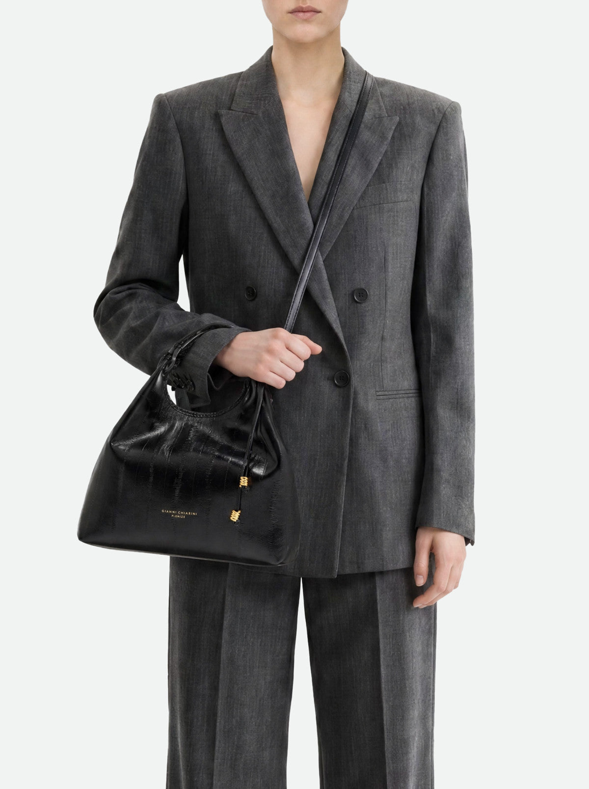 Gianni Chiarini borsa a mano in pelle "Dua" Nero BS12679 EEL-PSLY.001 NERO