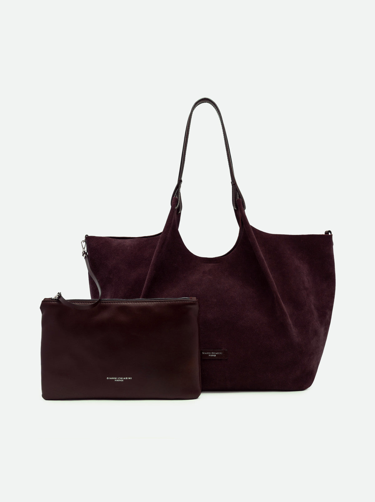Gianni Chiarini borsa shopping in camoscio "Dua" Bordeaux BS9800CM-PL.7580 AMARONE