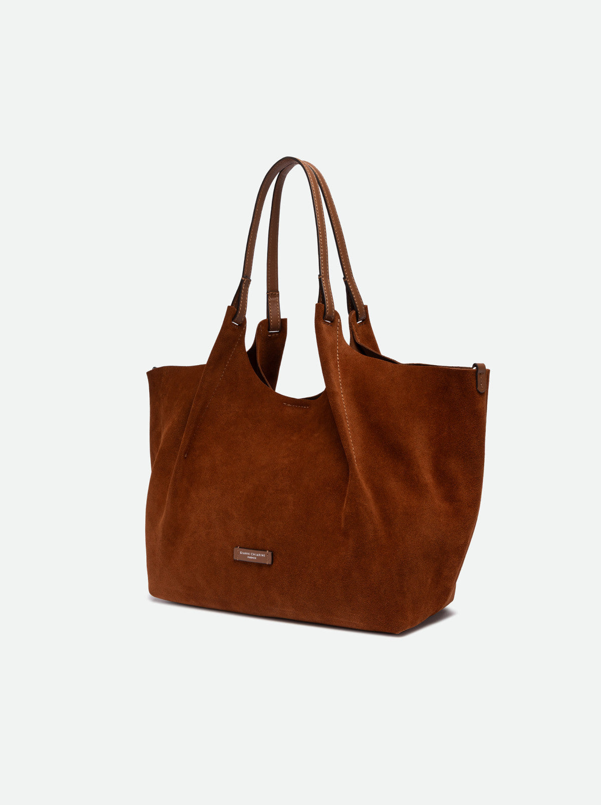 Gianni Chiarini borsa shopping in camoscio "Dua" Cuoio BS9800CM-PL.099 COGNAC