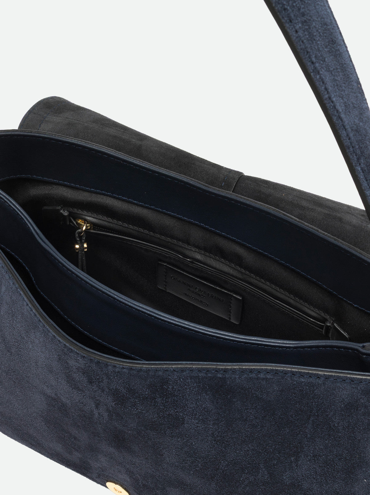 Gianni Chiarini borsa a spalla in camoscio "Helena Round" Blu BS12619CM-PL.14596 NOTTURNO