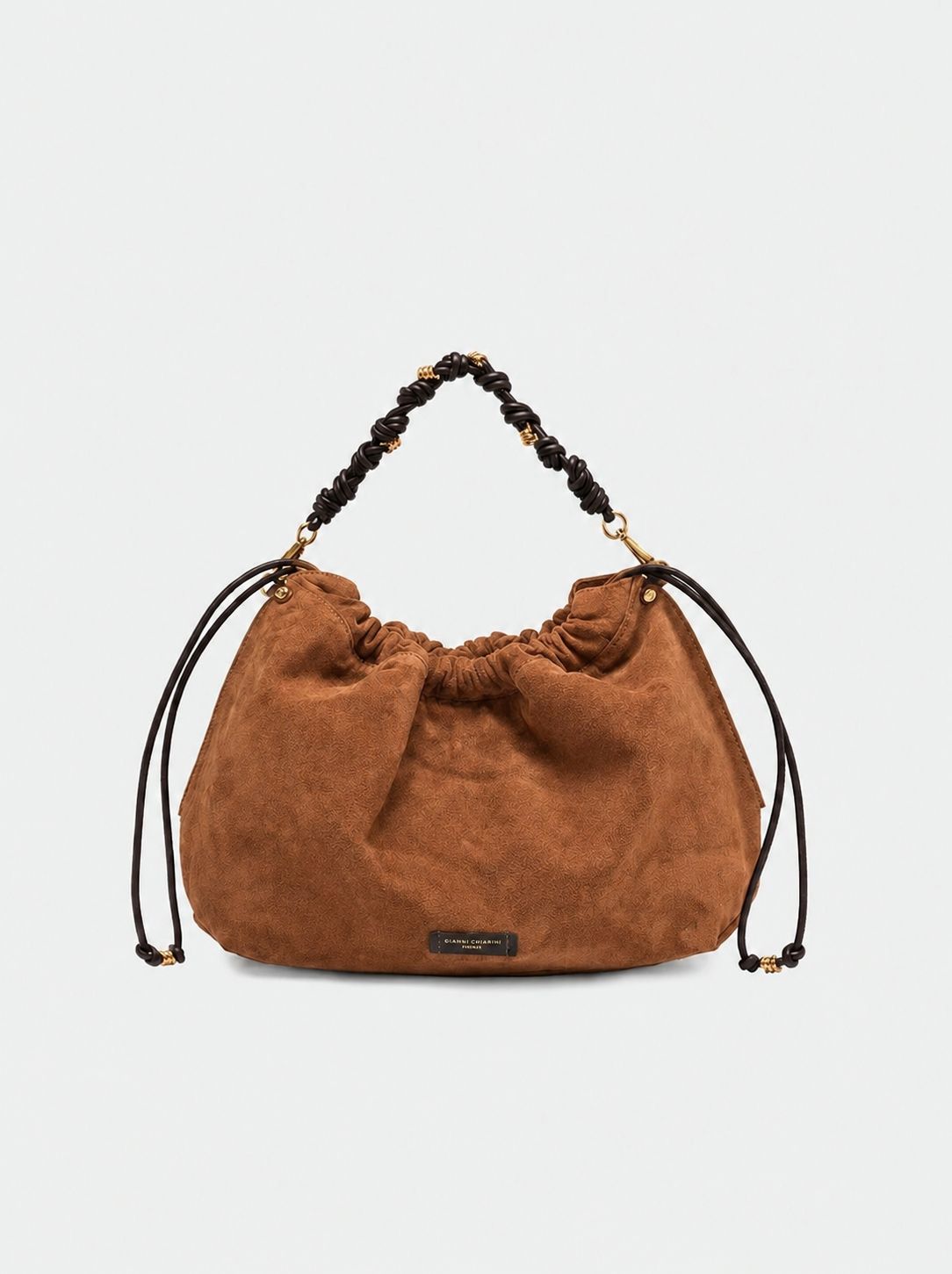 Gianni Chiarini borsa a mano in camoscio "Morgana" Cuoio BS12261CM-PL.099 COGNAC