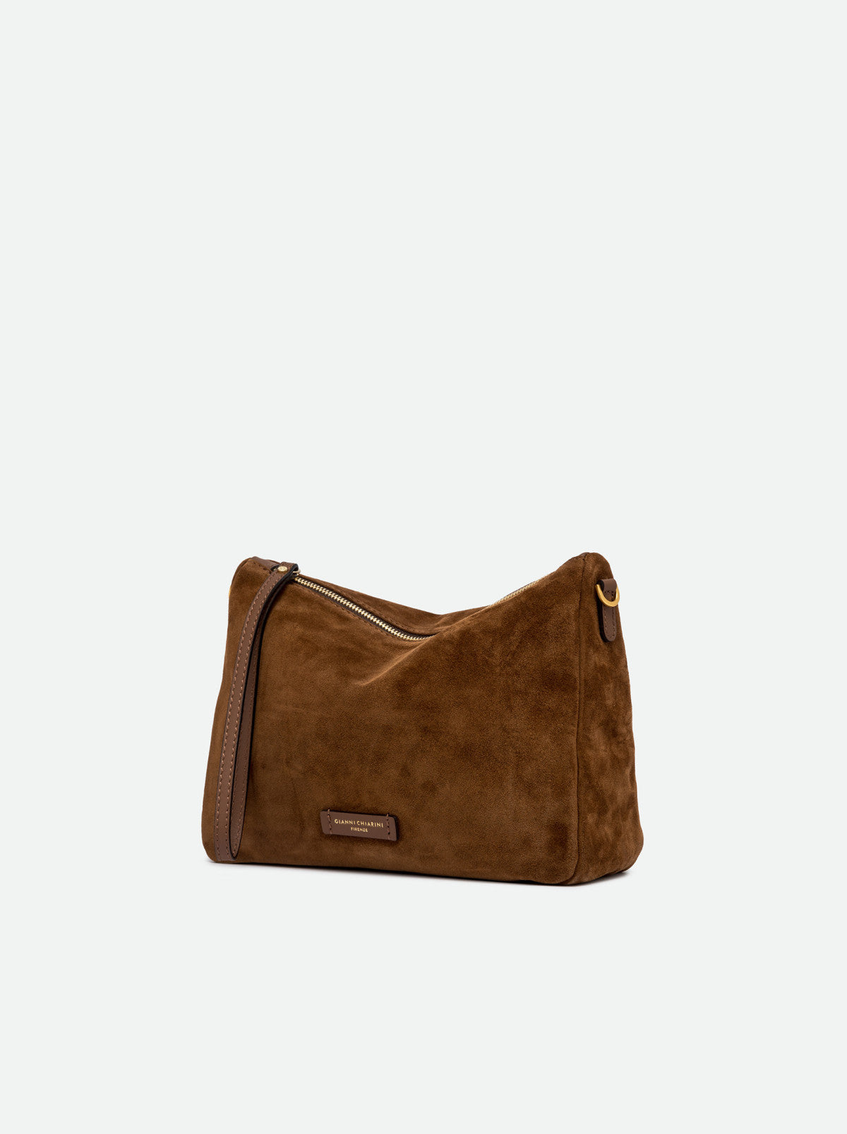 Gianni Chiarini borsa a mano in camoscio "Nora Pouch" Cuoio BS10225CM-PL.13827 COGNAC