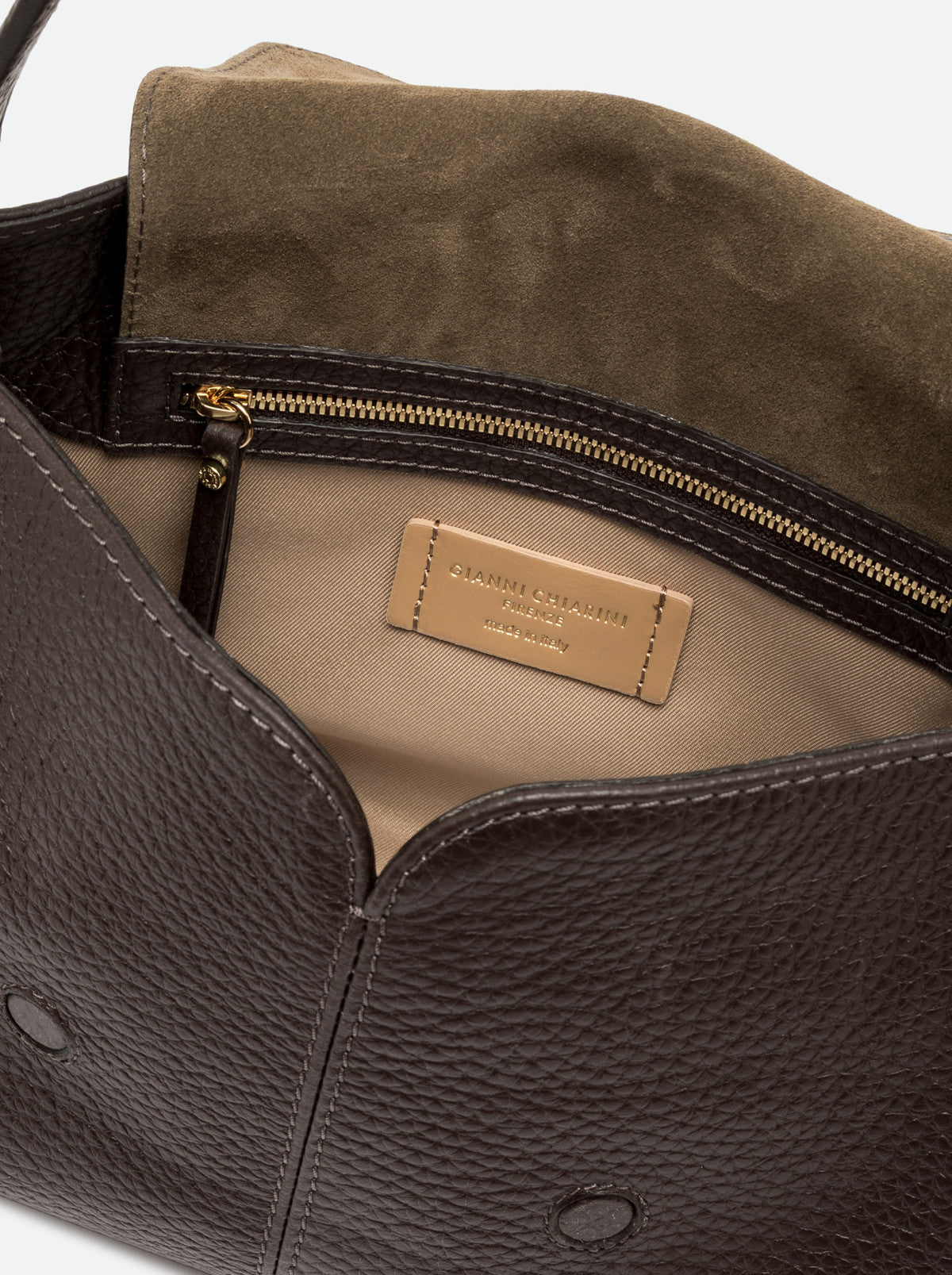 Gianni Chiarini borsa a spalla in pelle "Sandra" Marrone BS12170RNG.2107 ESPRESSO
