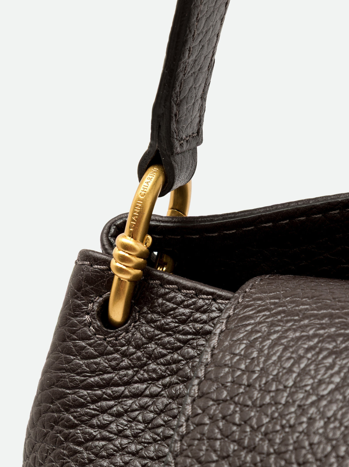 Gianni Chiarini borsa a spalla in pelle "Sandra" Marrone BS12170RNG.2107 ESPRESSO