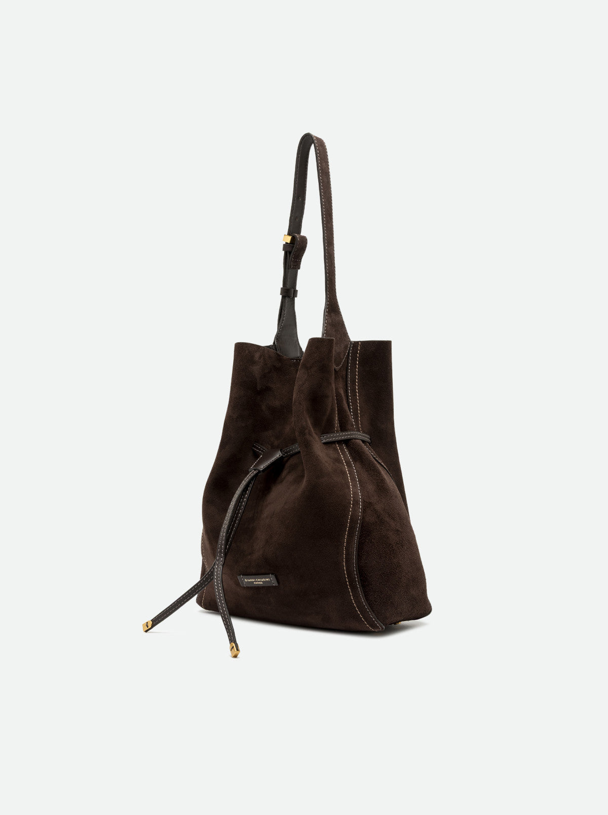 Gianni Chiarini borsa secchiello in camoscio "Sienna" Marrone BS11787CM-PL.974 MOKA