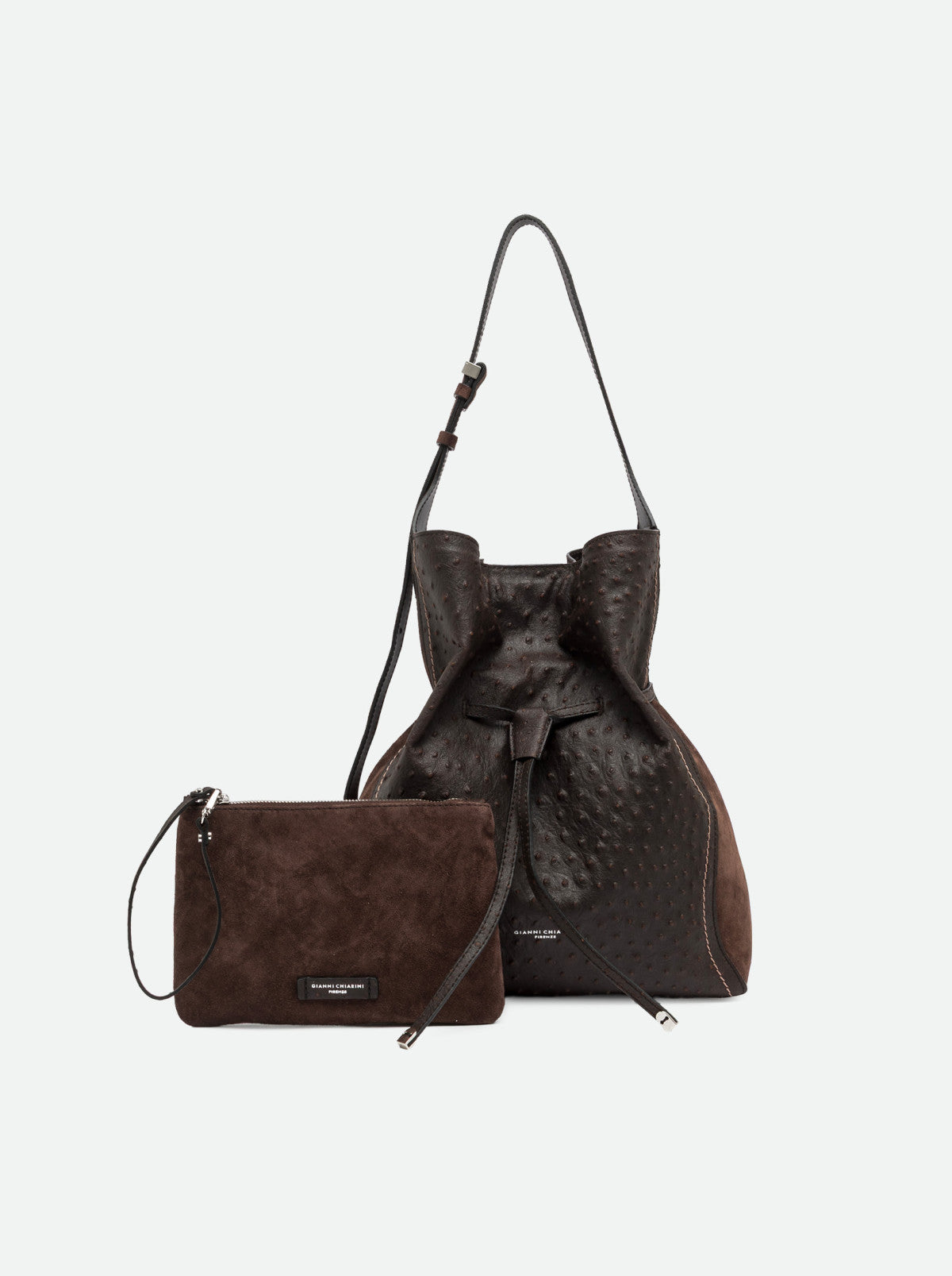 Gianni Chiarini borsa secchiello in pelle "Sienna" Marrone BS12537STEMU.2107 ESPRESSO