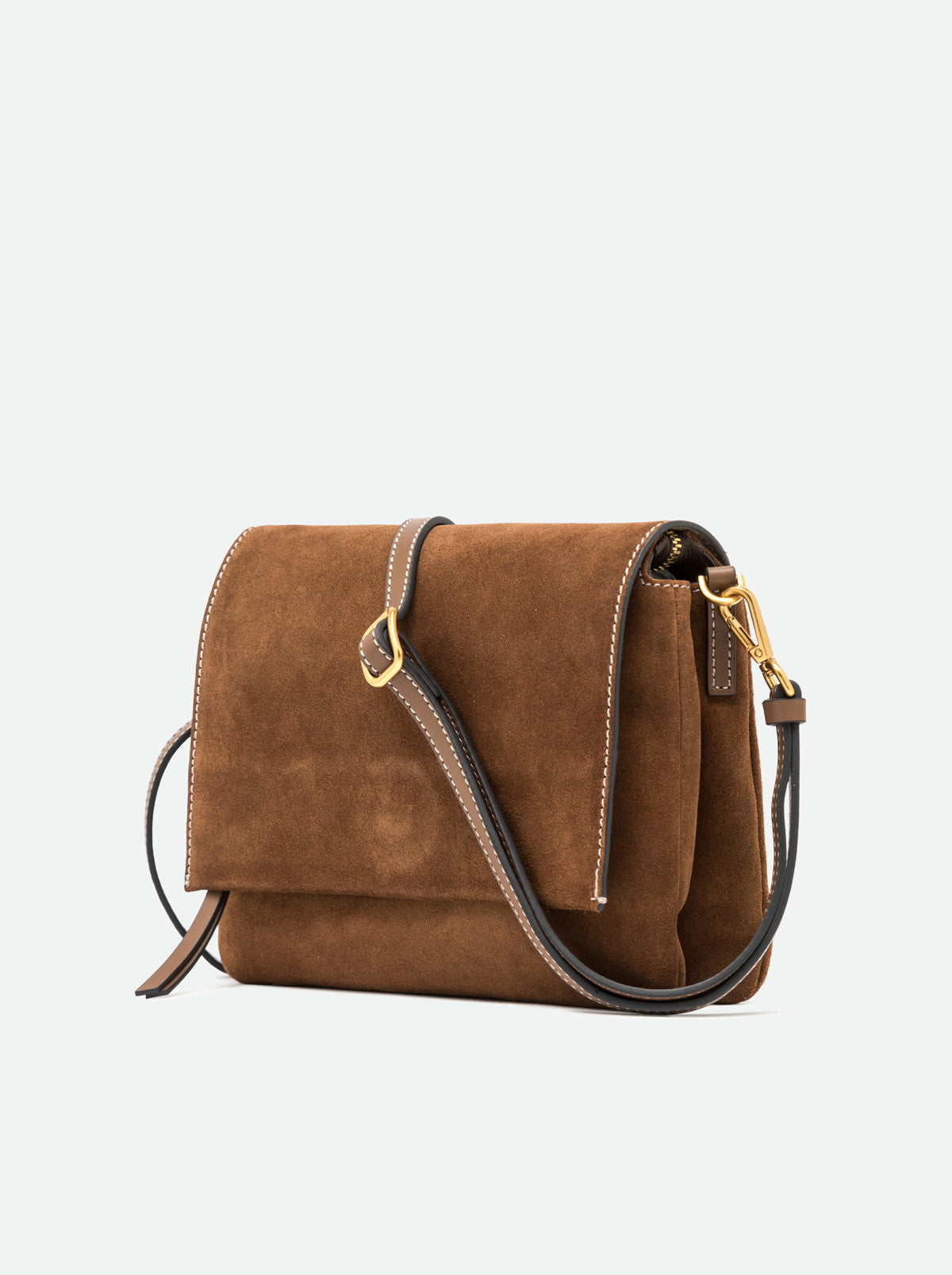 Gianni Chiarini borsa a tracolla in camoscio "Three" Cuoio BS12294COMM CM-PL.099 COGNAC