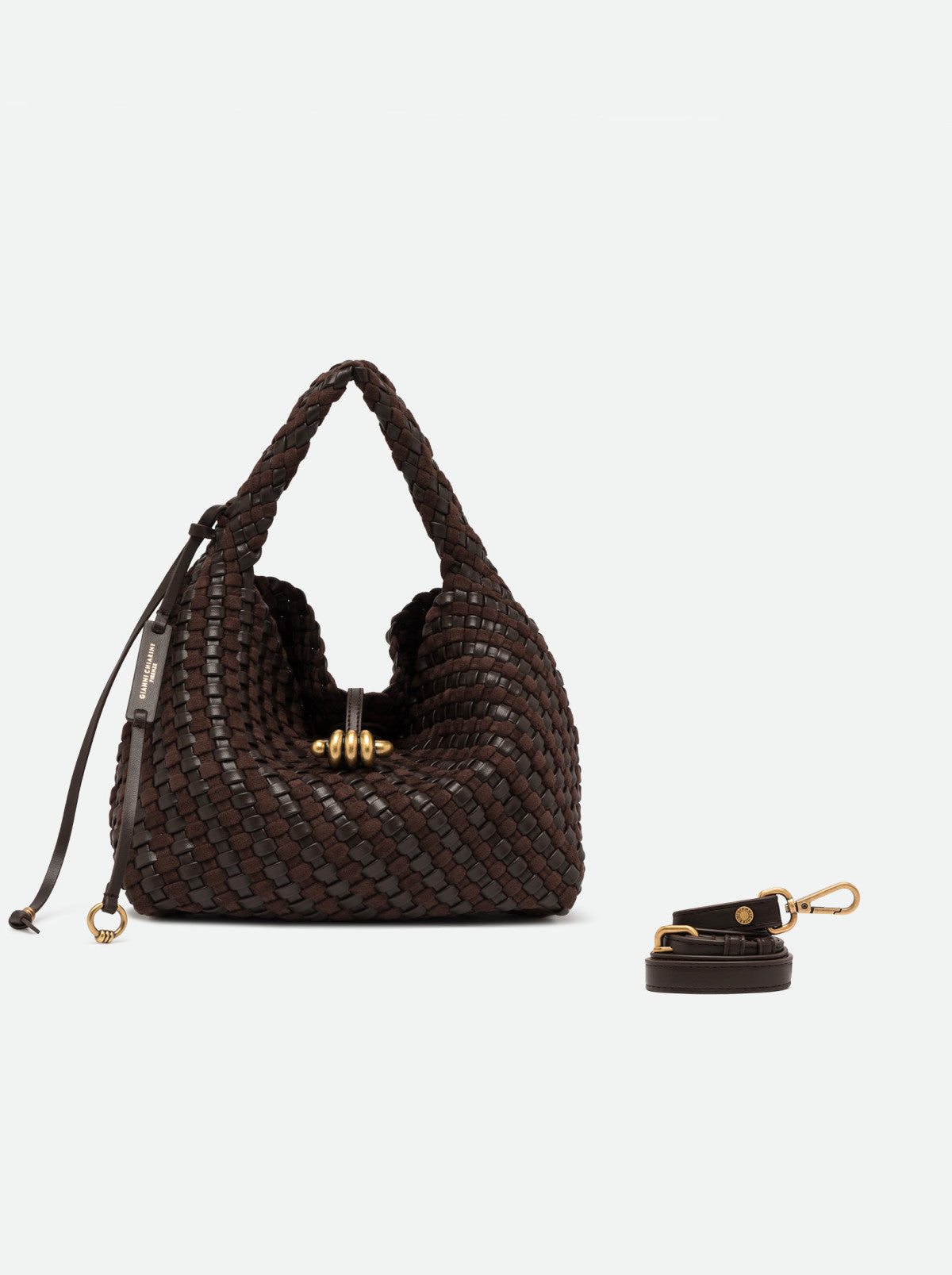 Gianni Chiarini borsa a spalla in pelle "Aurelie" Marrone BS12065COMM W-PLINT.2107 ESPRE