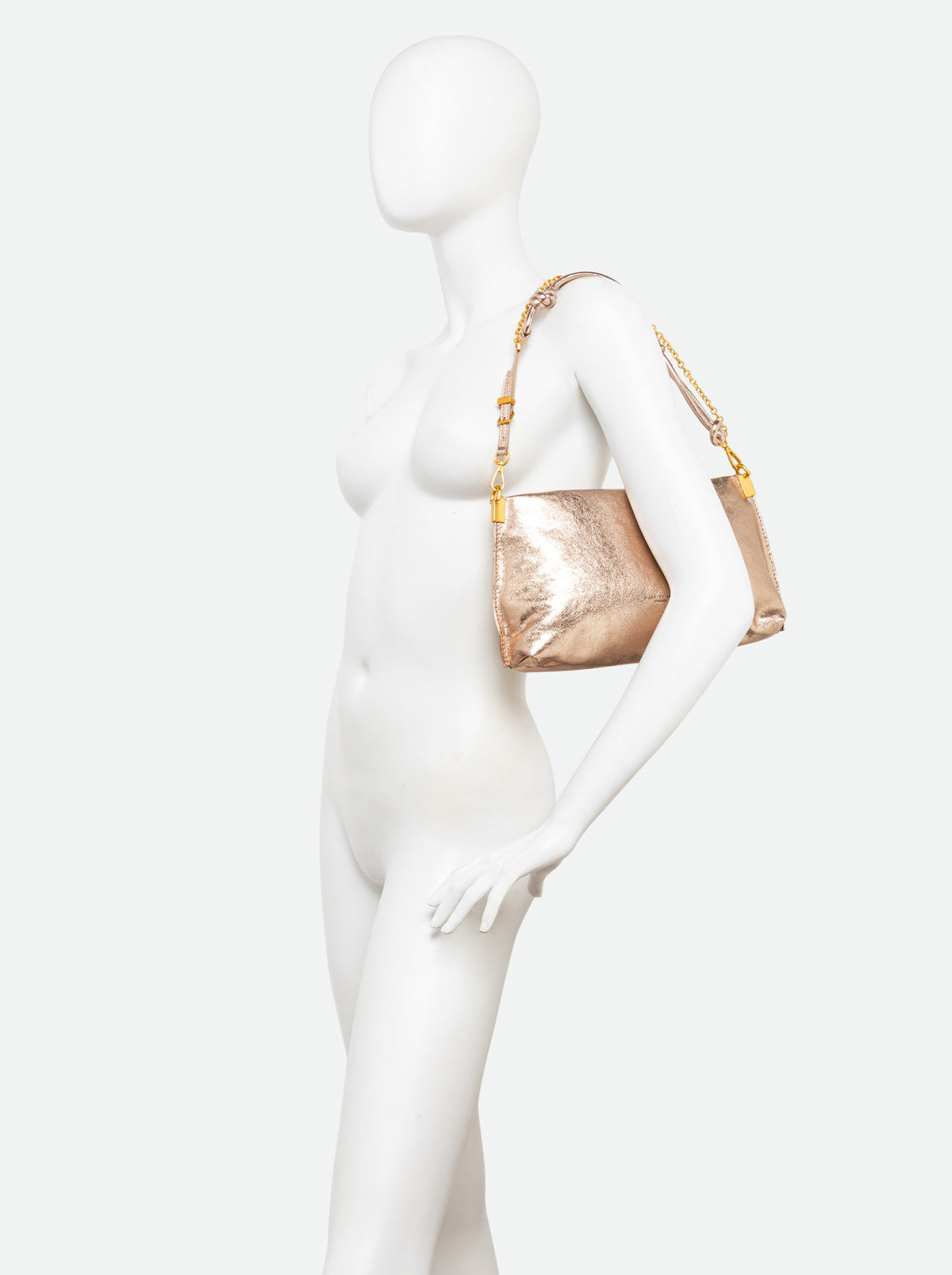 Gianni Chiarini borsa a spalla in pelle "Fanny" Oro rosa BS11934 VNCMET.6083 MIRAGE