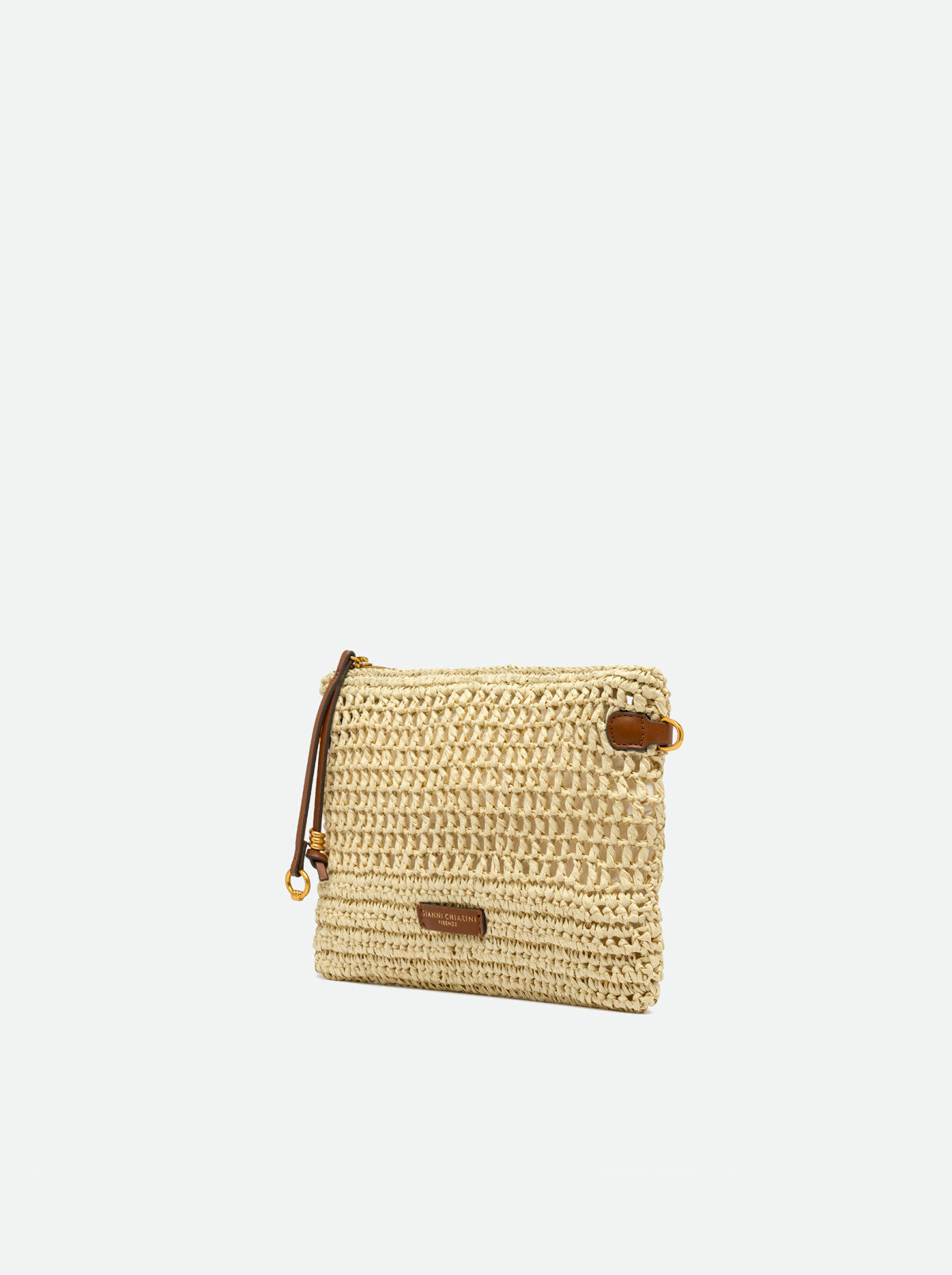 Gianni Chiarini pochette in rafia "Nefeli" Beige BS11950COMM STR-CRCH.850 CORDA