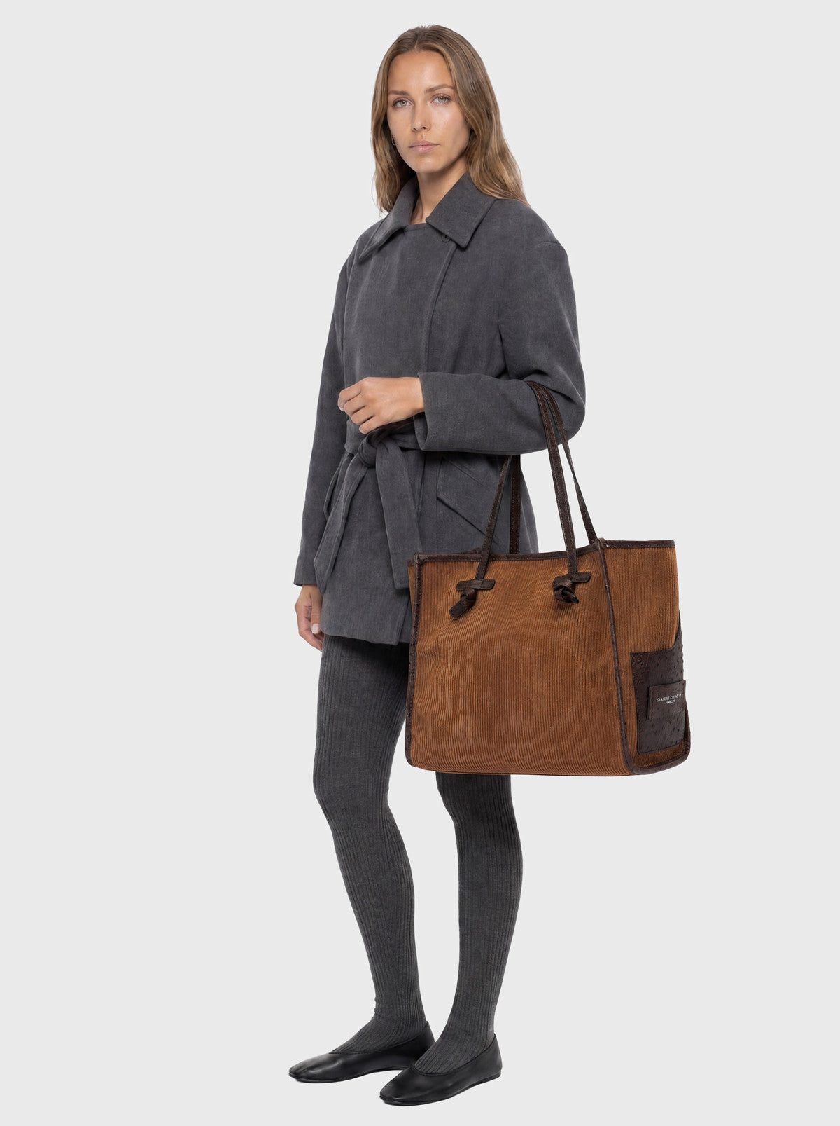 Gianni Chiarini borsa shopping in pelle "Marcella" Cuoio BS12470TMBY.099 COGNAC