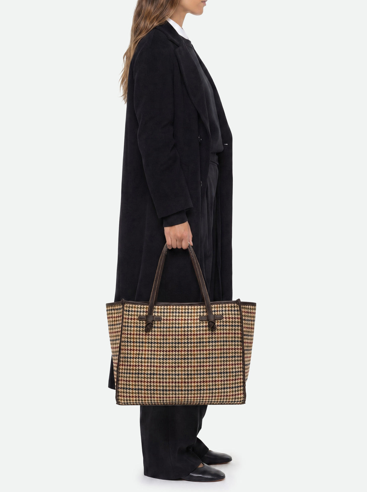 Gianni Chiarini borsa shopping in tessuto e pelle "Marcella" Multicolor BS12480COMM MNSH.13023 VAR-BEI