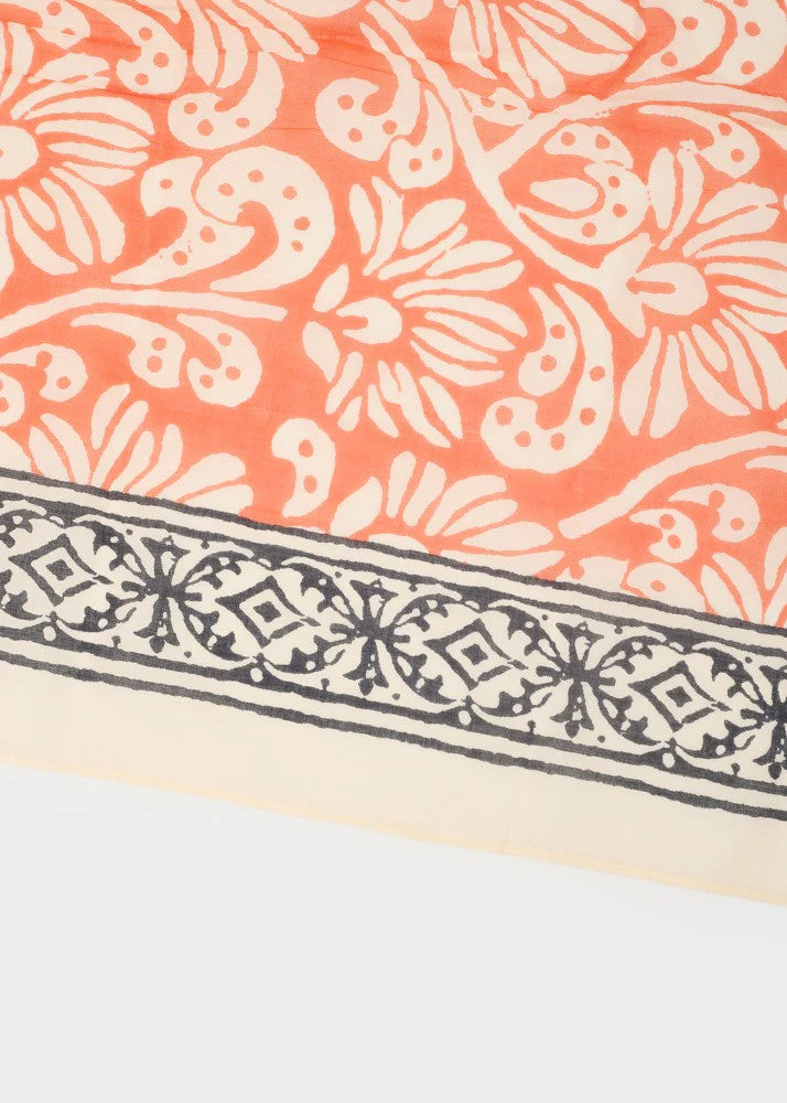 Nalì sciarpa pareo in cotone "Scarf" Multicolor RHSC0003.SALMONE