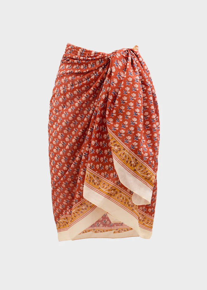Nalì sciarpa pareo in cotone "Scarf" Multicolor RHSC0003.ROSSO
