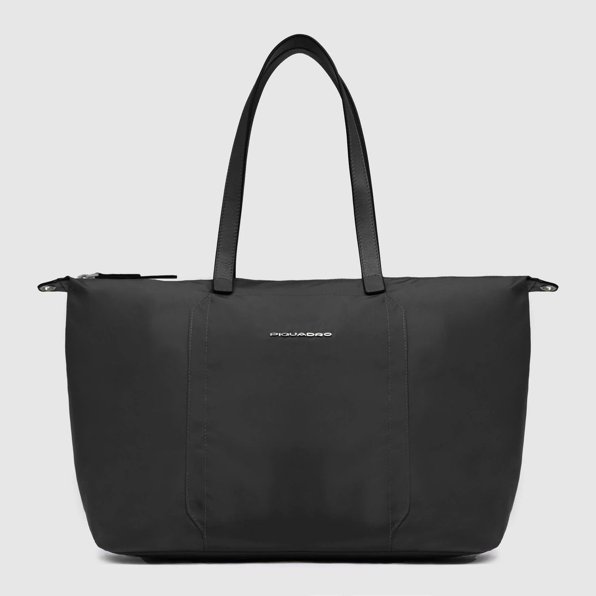Piquadro borsa pieghevole in tessuto e pelle "Lyra" Nero BD6723W92T.N