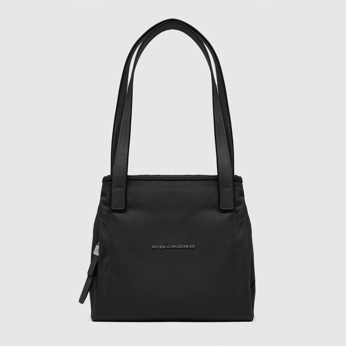 Piquadro borsa pieghevole in tessuto e pelle "Lyra" Nero BD6723W92T.N