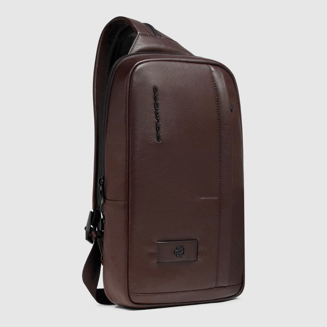 Piquadro monospalla in pelle "Russel" Marrone CA6764W137.TM