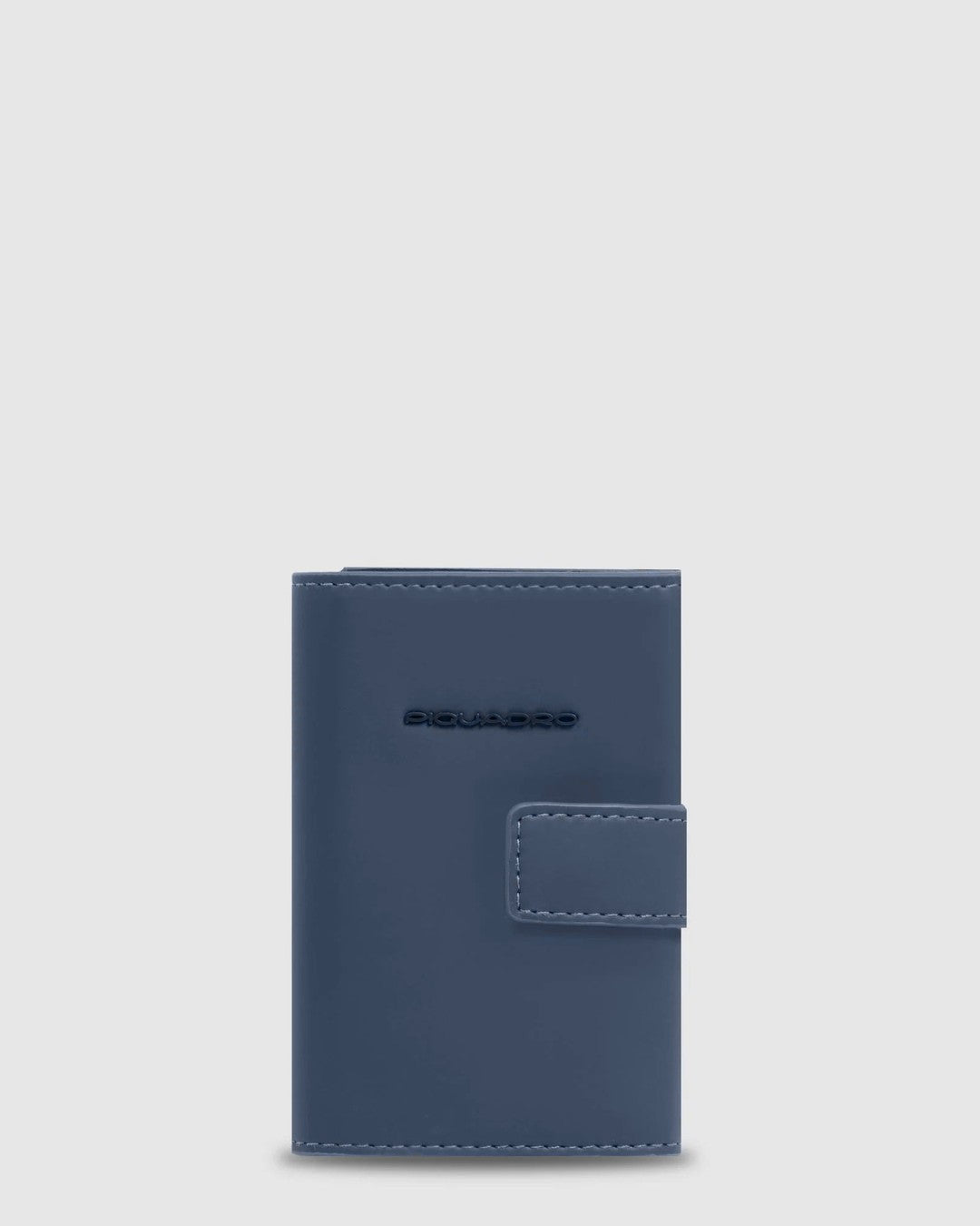 Piquadro portafogli compatto in metallo e pelle "Corner" Blu PP5649C2OWR.BLU