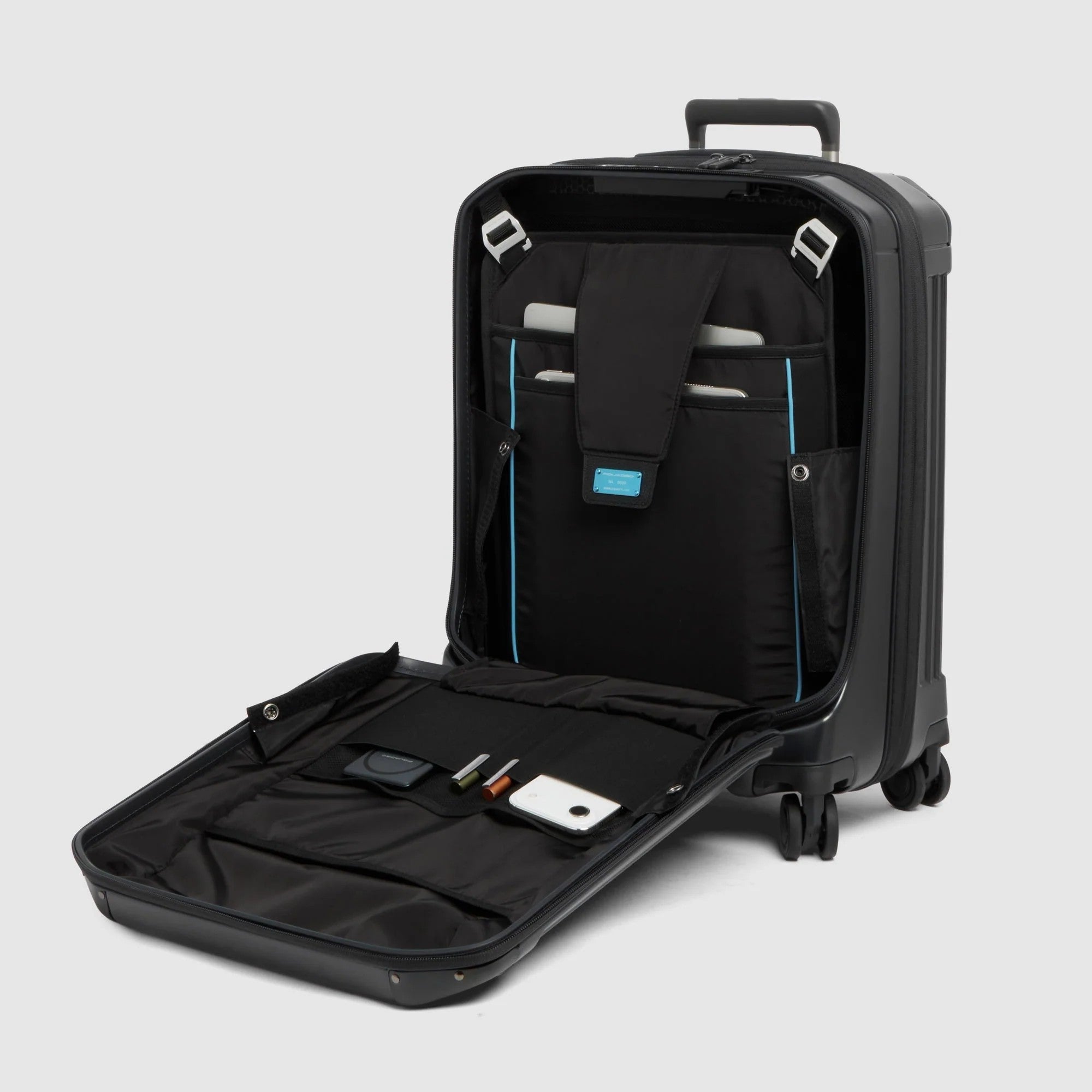 Piquadro trolley cabina in policarbonato "PQ Light" Nero BV7245PQL.NO