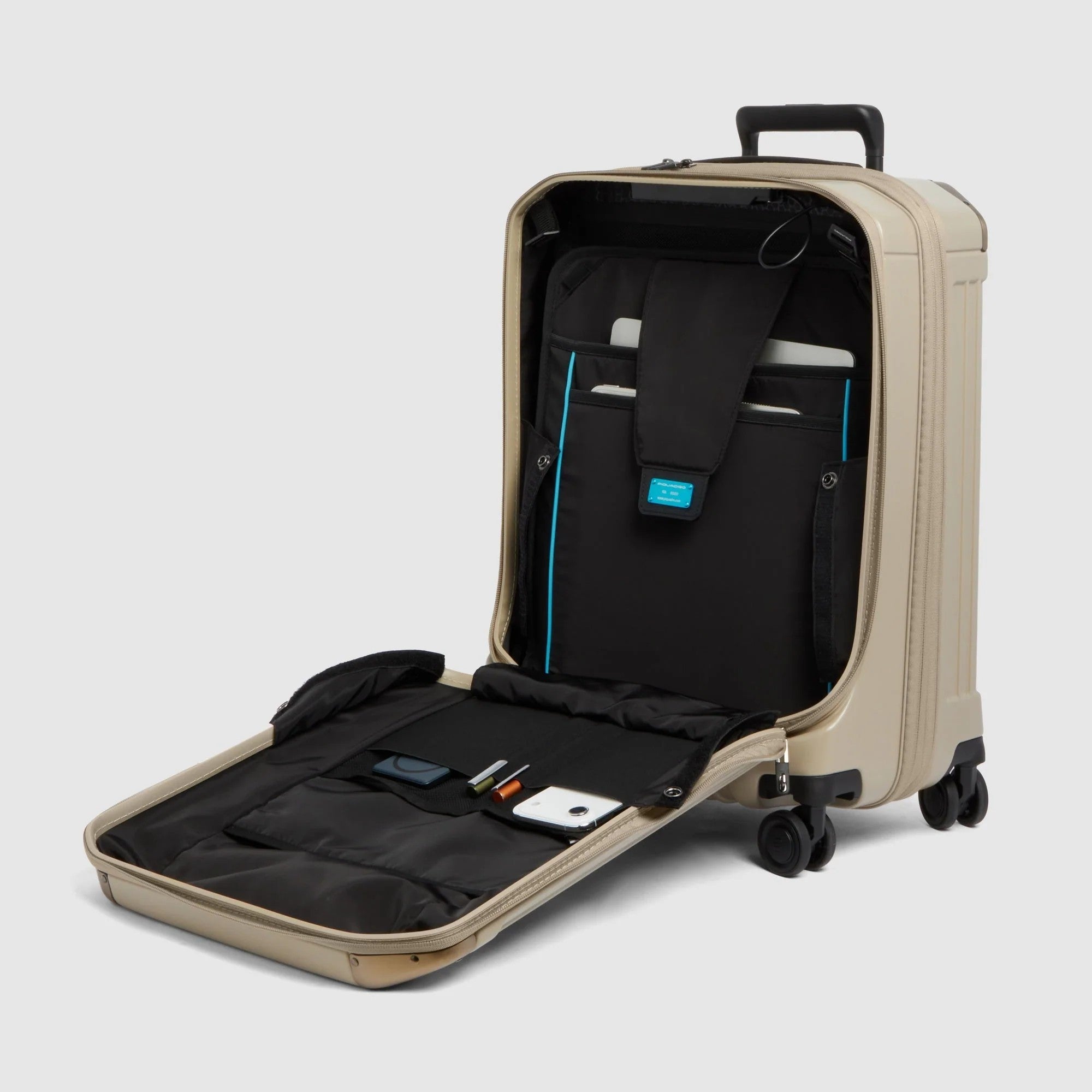 Piquadro trolley cabina in policarbonato "PQ Light" Beige BV7245PQL.BEO