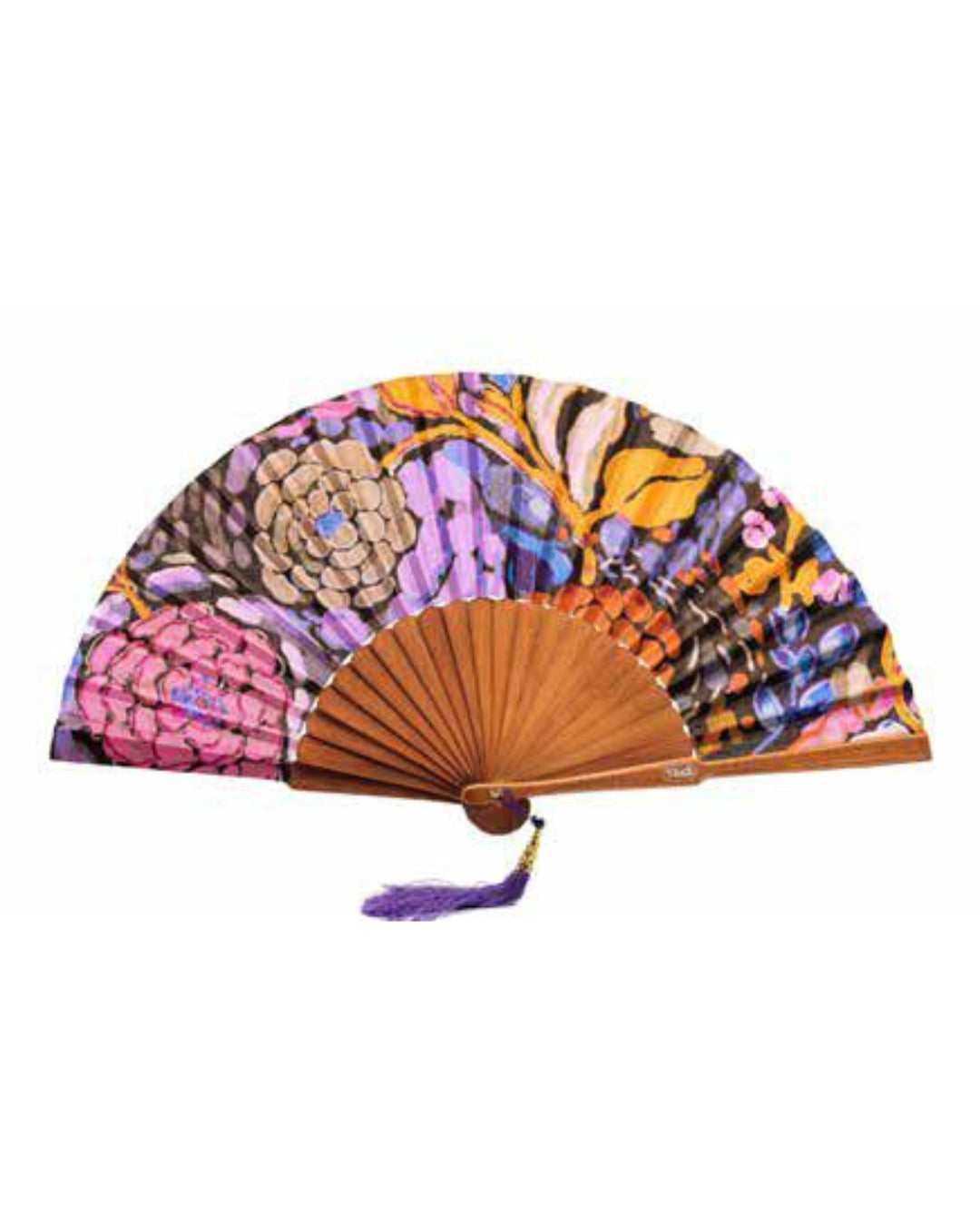 Te Per Due ventaglio in tessuto e legno "Geometric" Multicolor TPWR.640