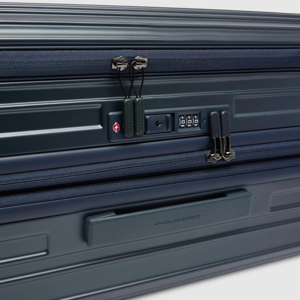Piquadro trolley medio in policarbonato "PQ Light" Blu BV7246PQL.BLUO