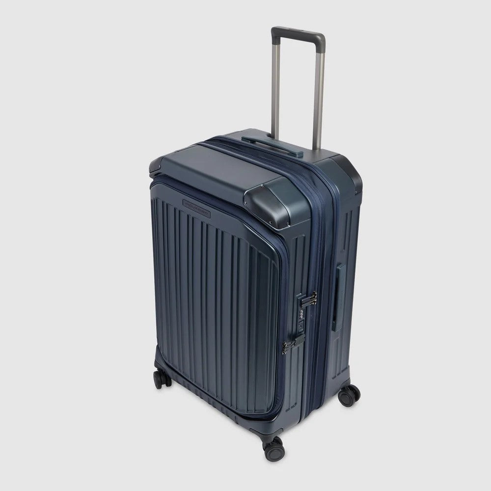 Piquadro trolley medio in policarbonato "PQ Light" Blu BV7246PQL.BLUO