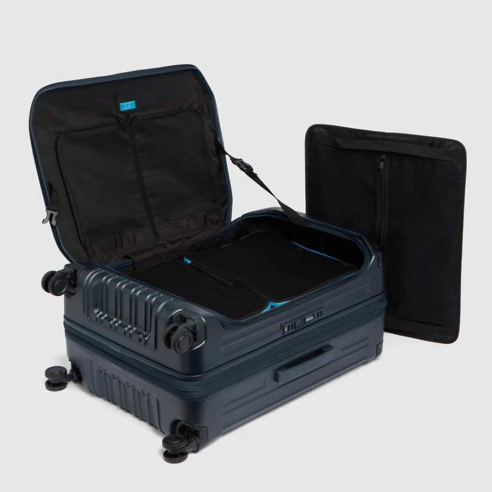 Piquadro trolley medio in policarbonato "PQ Light" Blu BV7246PQL.BLUO