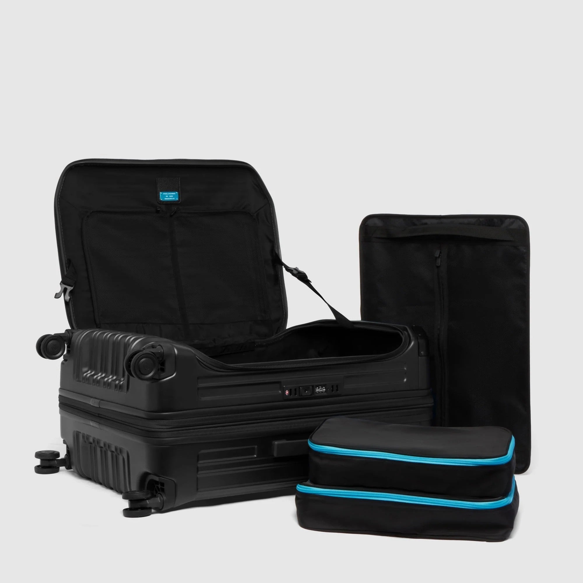 Piquadro trolley medio in policarbonato "PQ Light" Nero BV7246PQL.NO