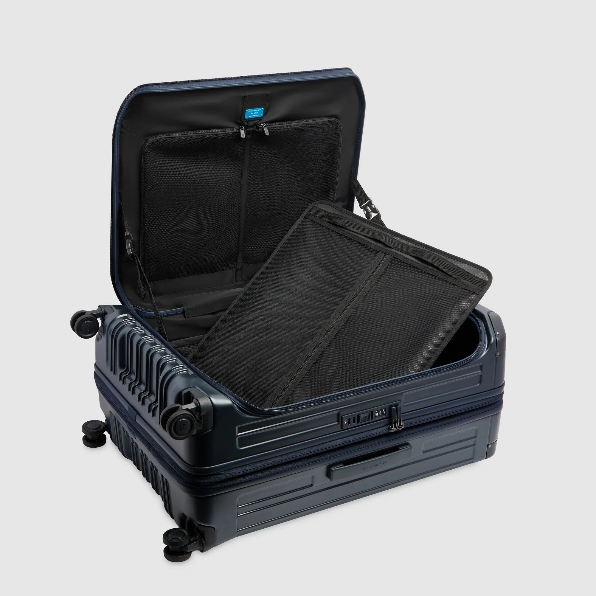 Piquadro trolley grande in policarbonato "PQ Light" Blu BV7247PQL.BLUO