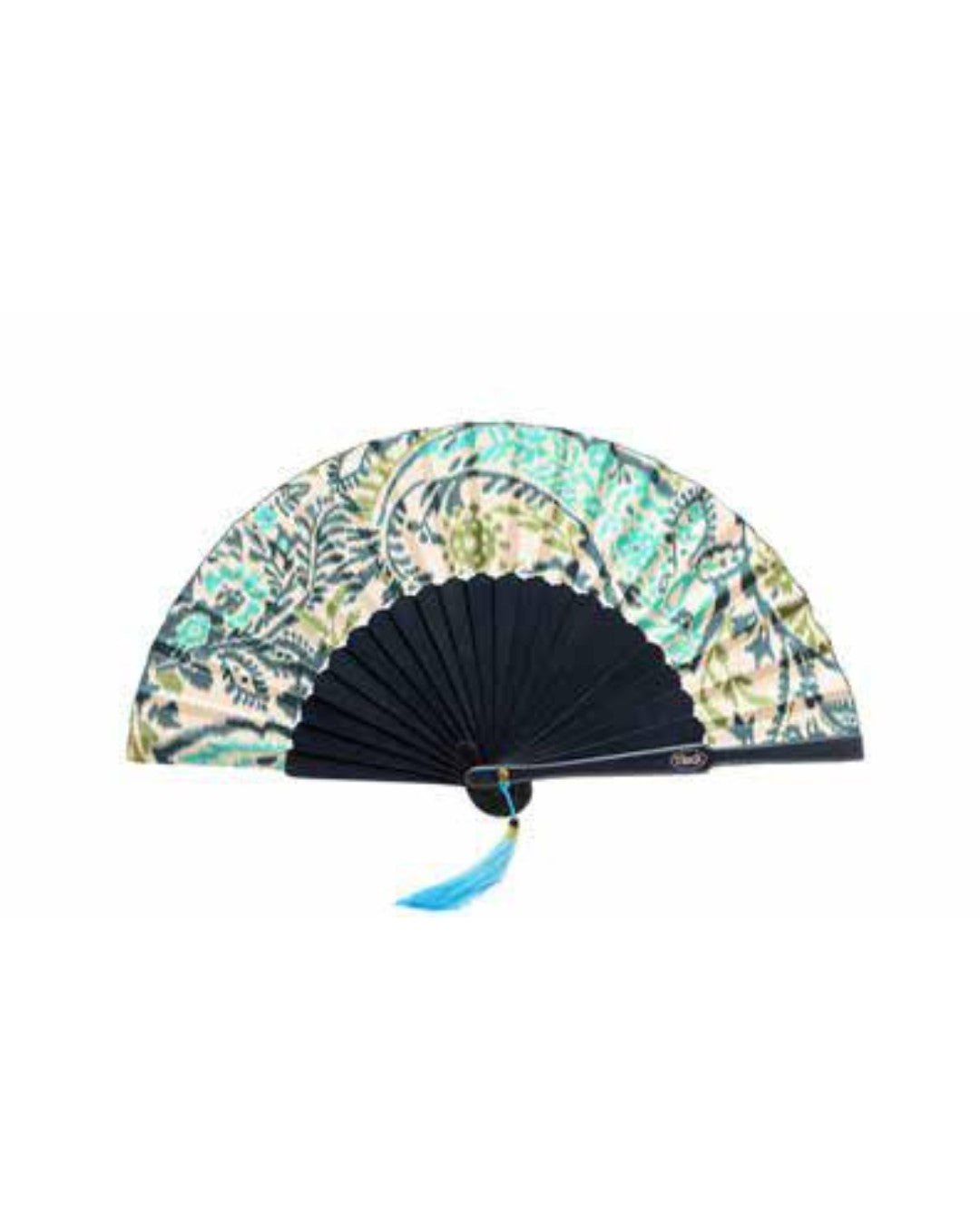 Te Per Due ventaglio piccolo in tessuto e legno "Flowers" Multicolor TPWR.664