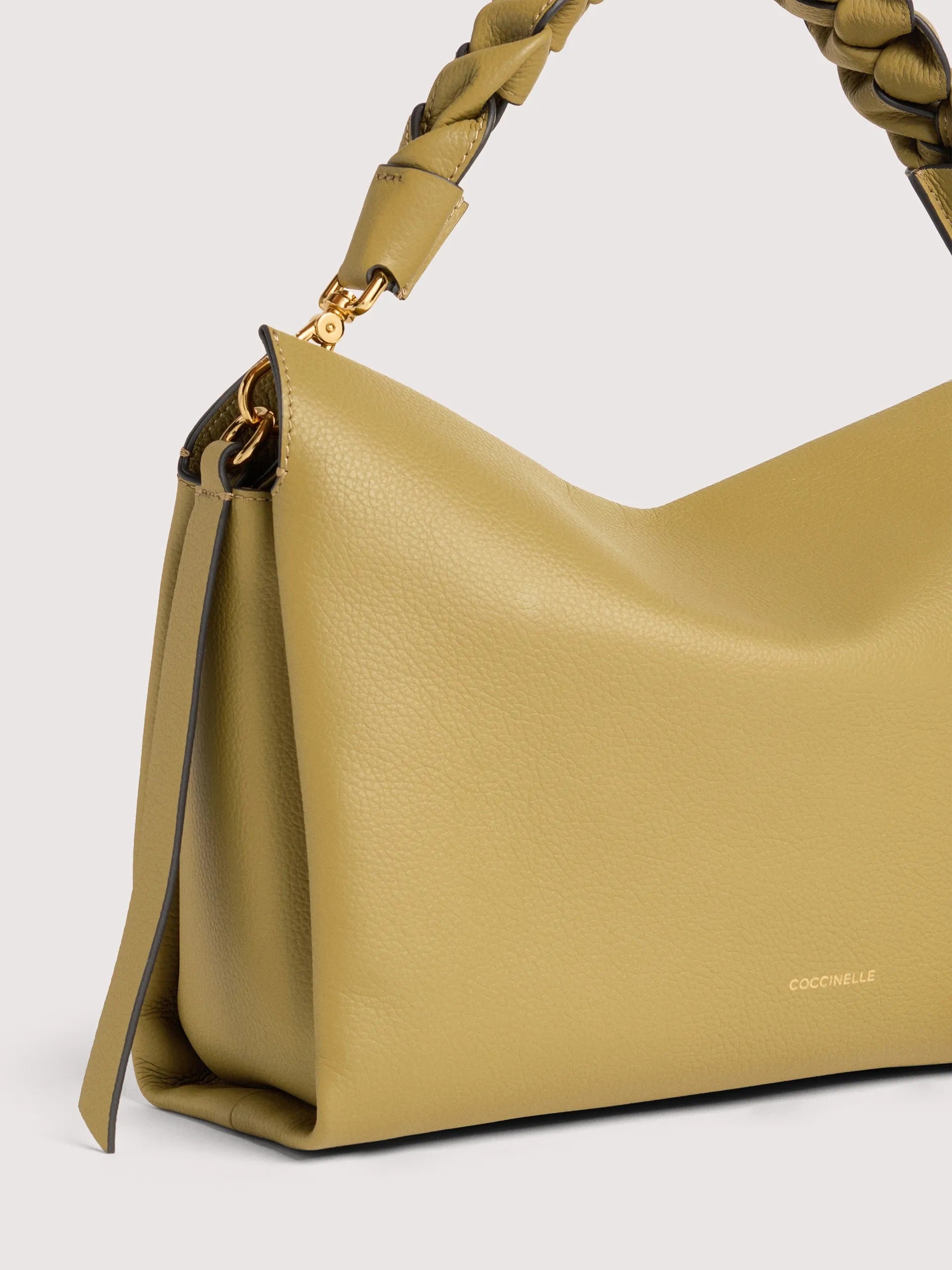 Coccinelle borsa a spalla in pelle "Boheme" Verde E1M50190201.776 SEAGRASS/SANSH