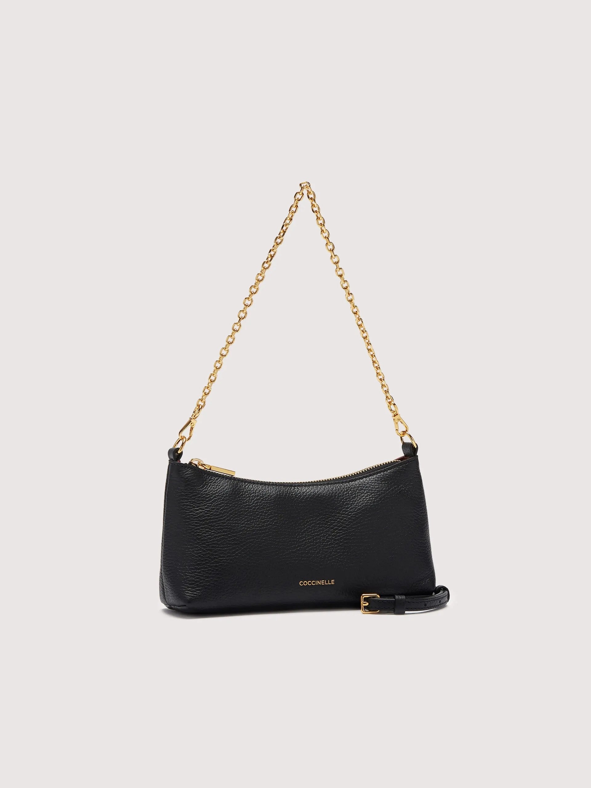 Coccinelle borsa a spalla in pelle "Aura" Nero E5QH0550101.001 NOIR