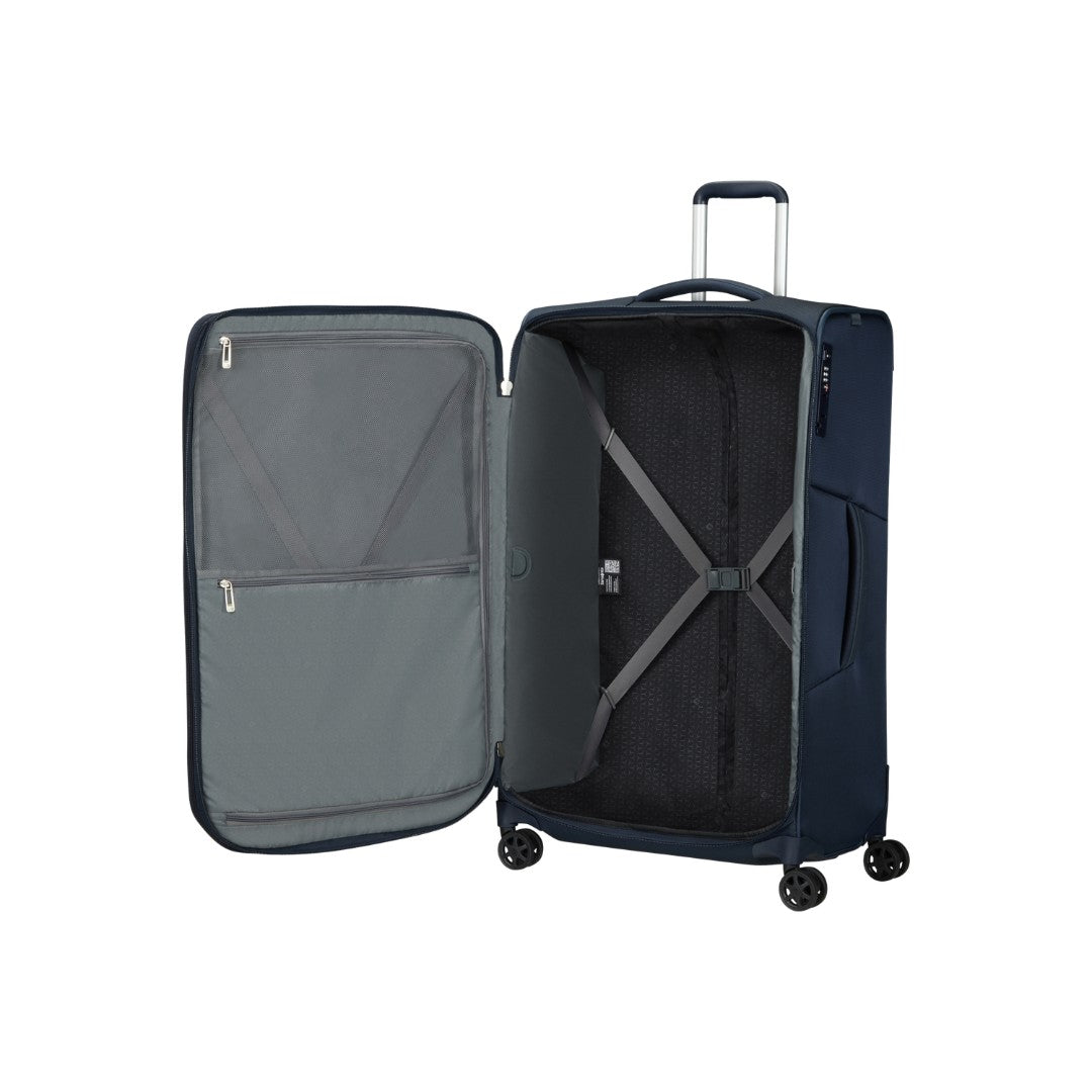 Samsonite trolley grande in tessuto "Respark" Blu 143331.1549 MIDNIGHT BLUE