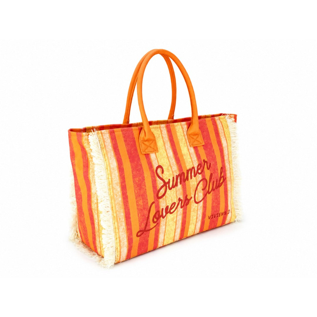 VIVIENNE D borsa mare in tessuto "Carola" Multicolor VVB290.ARANCIO
