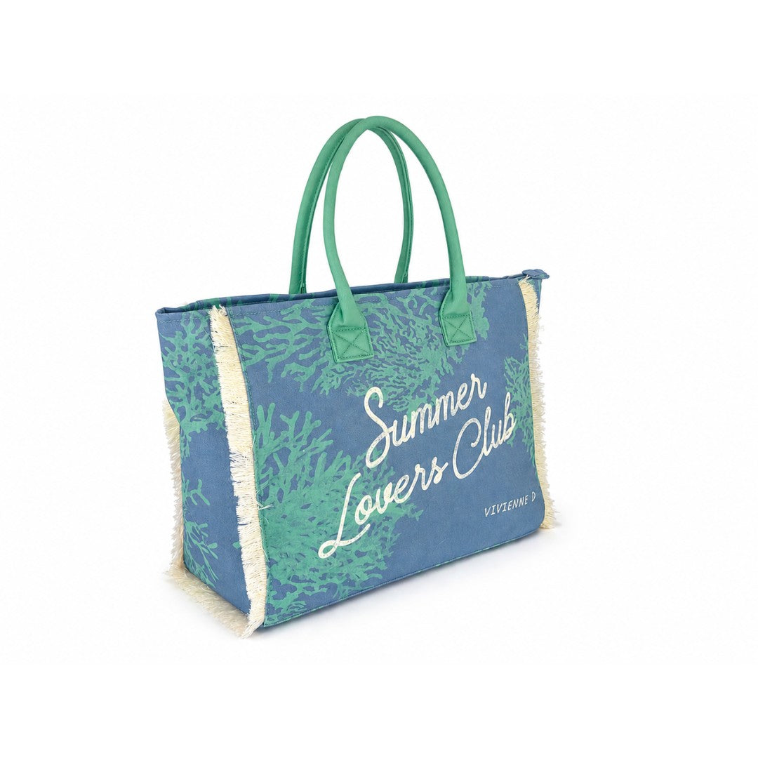 VIVIENNE D borsa mare in tessuto "Carola" Multicolor VVB290.BLU