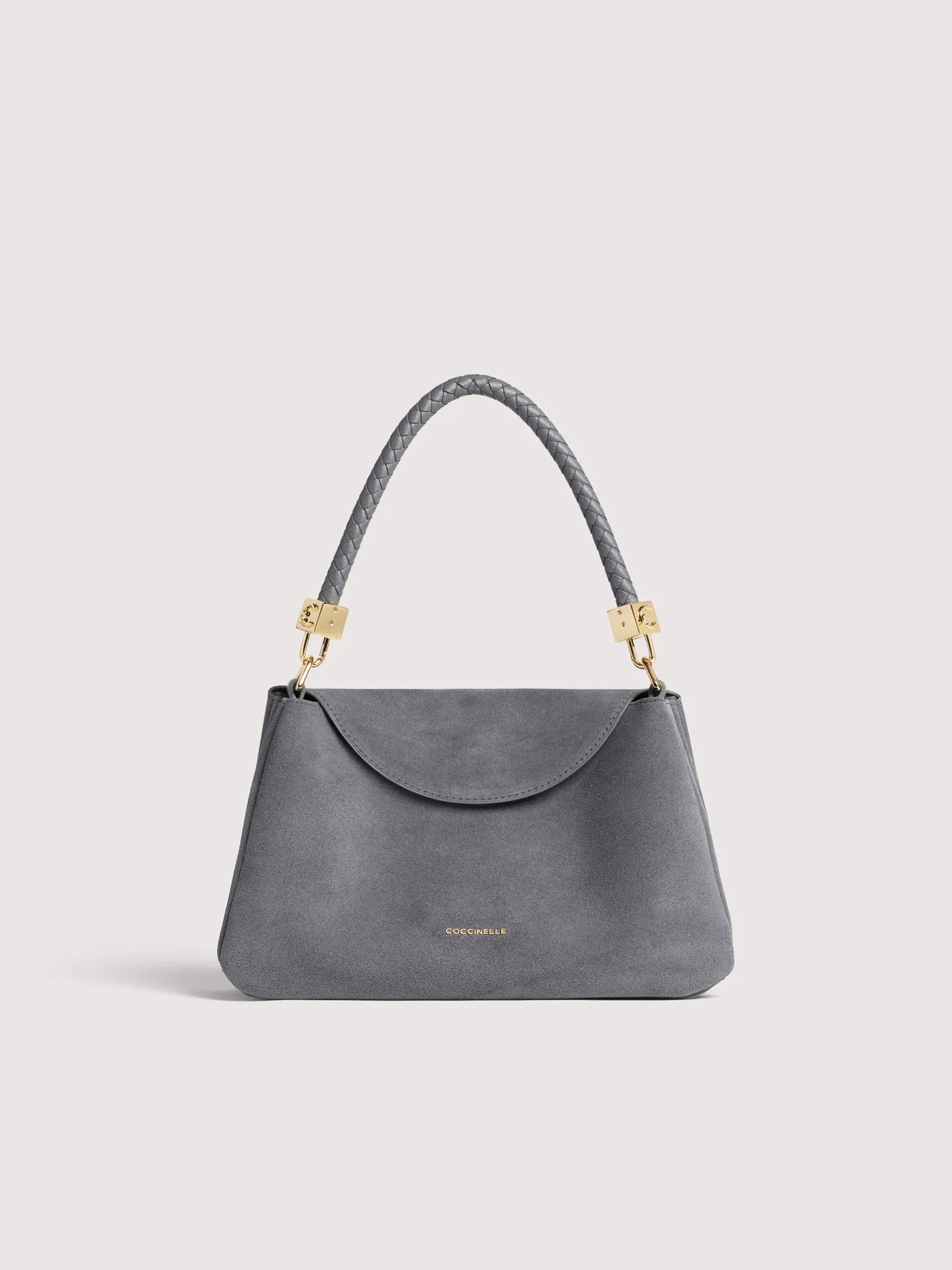 Coccinelle borsa a mano in camoscio "Tiggy Suede" Grigio E1VCL180201.Y18 STOVE